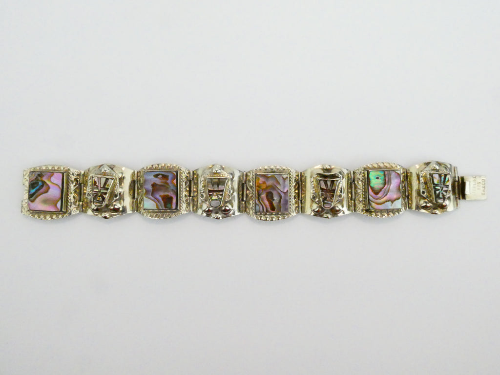 Vintage Taxco Abalone Bracelet