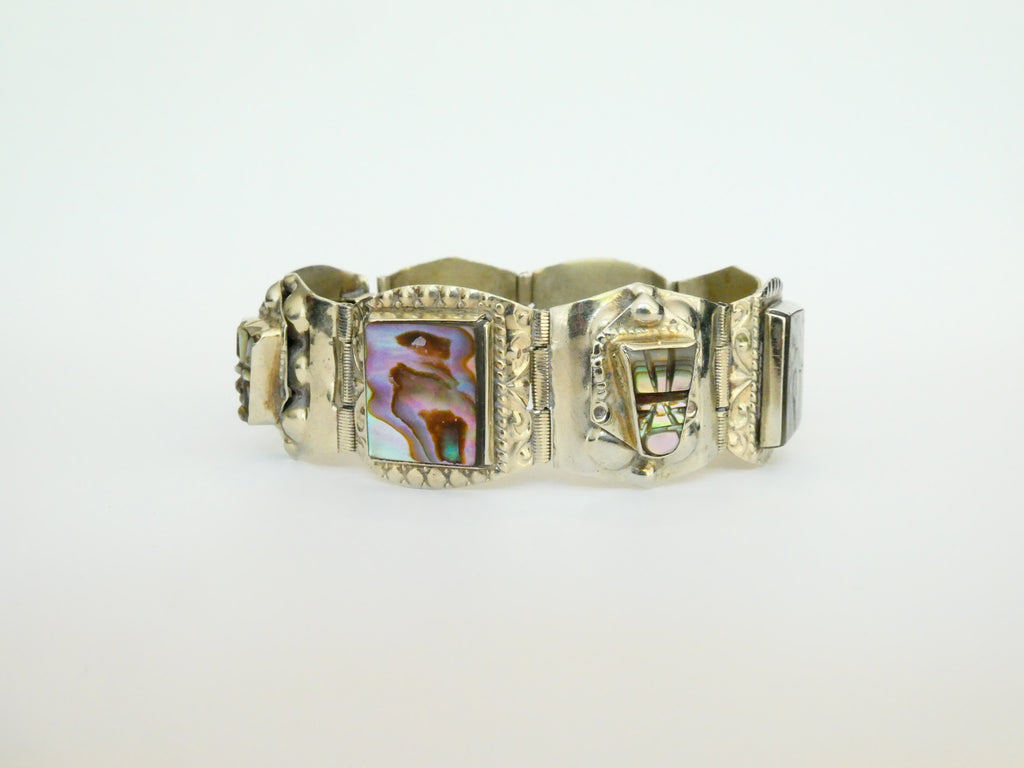 Vintage Taxco Abalone Bracelet
