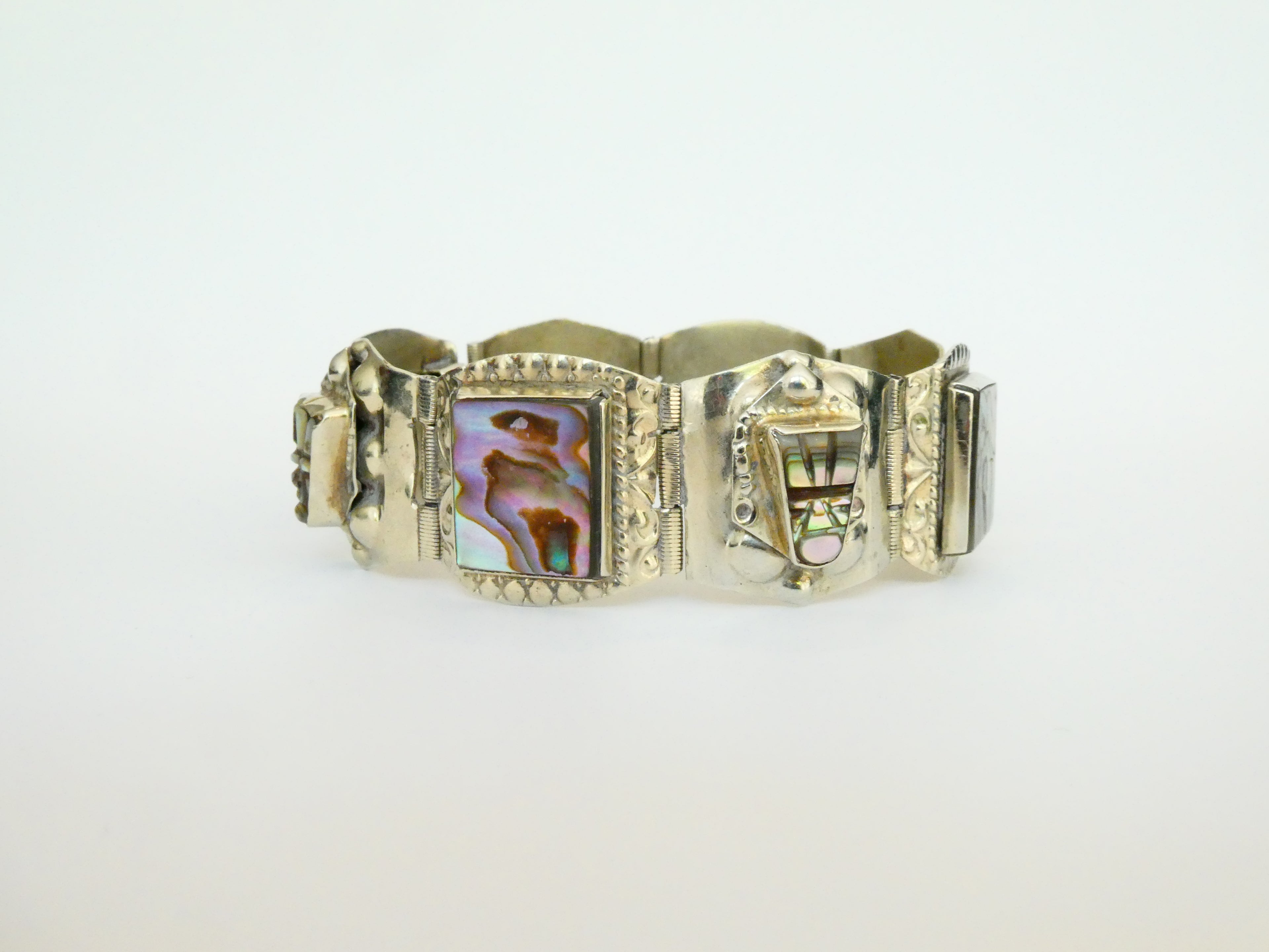 Vintage Taxco Abalone Bracelet