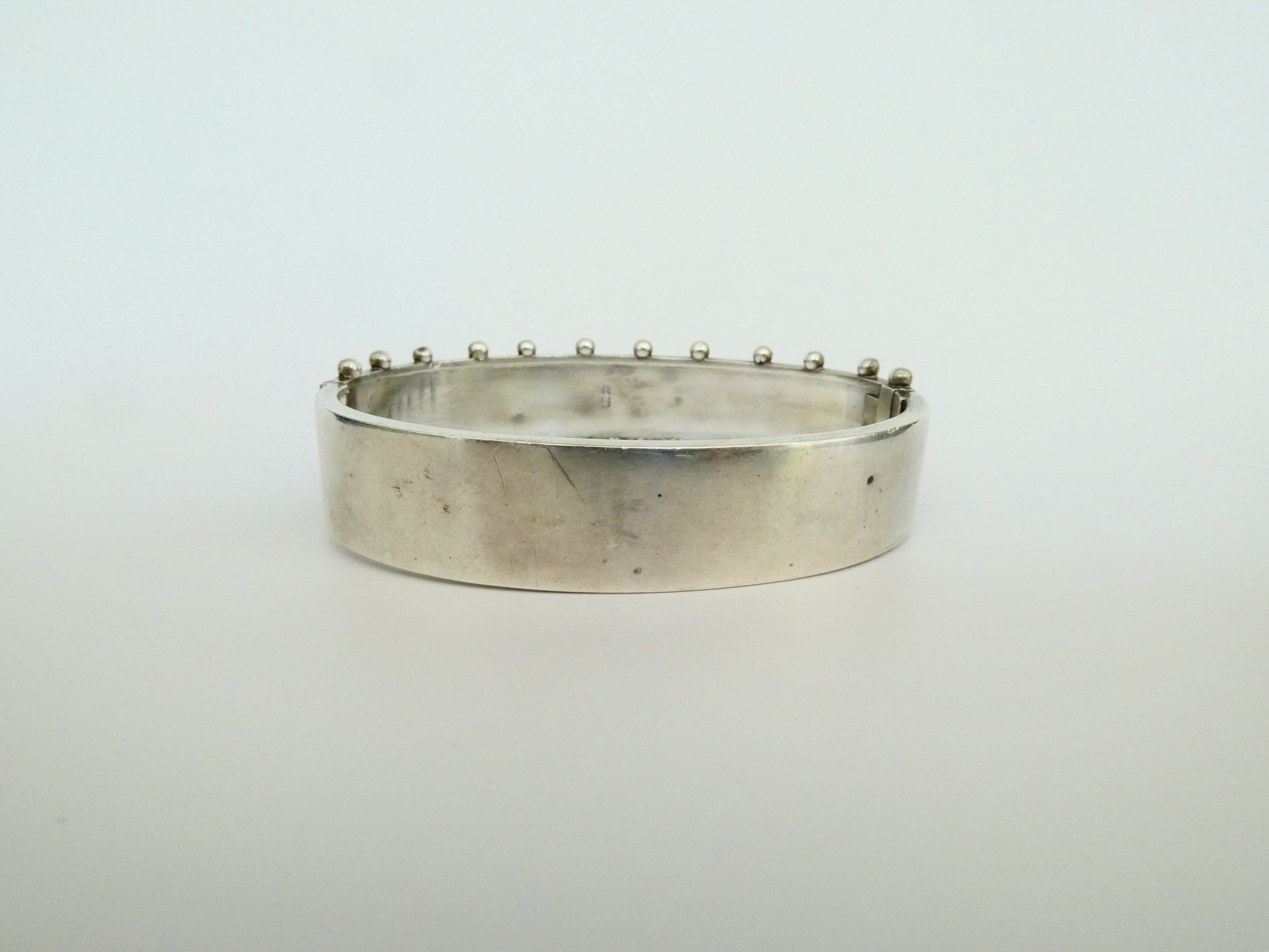 Vintage Victorian Silver Bangle