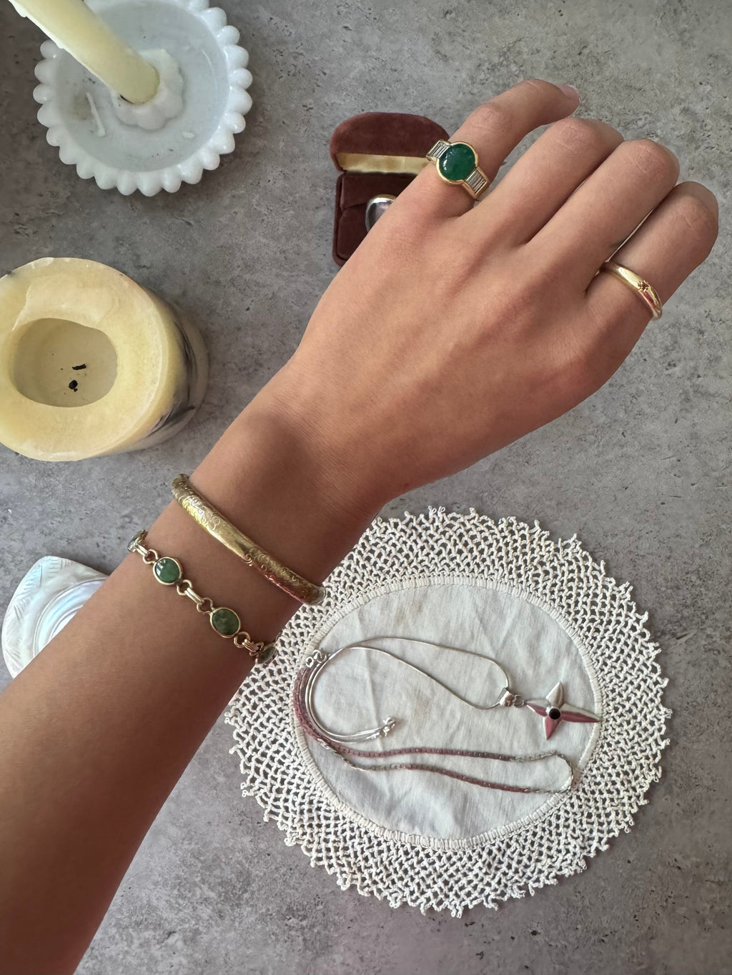 Vintage Gold-Filled Engraved Bangle