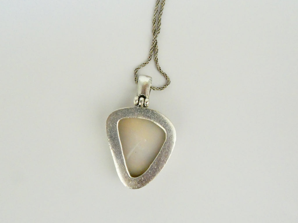 Vintage Silver Pearl Statement Necklace