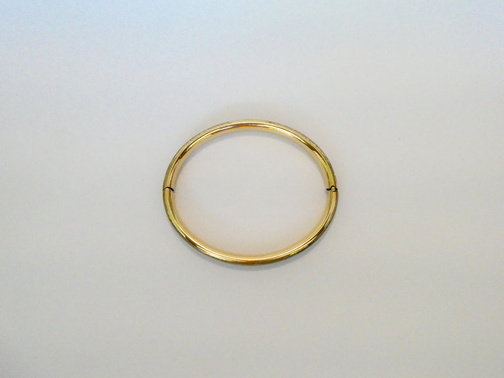 Vintage Gold-Filled Engraved Bangle