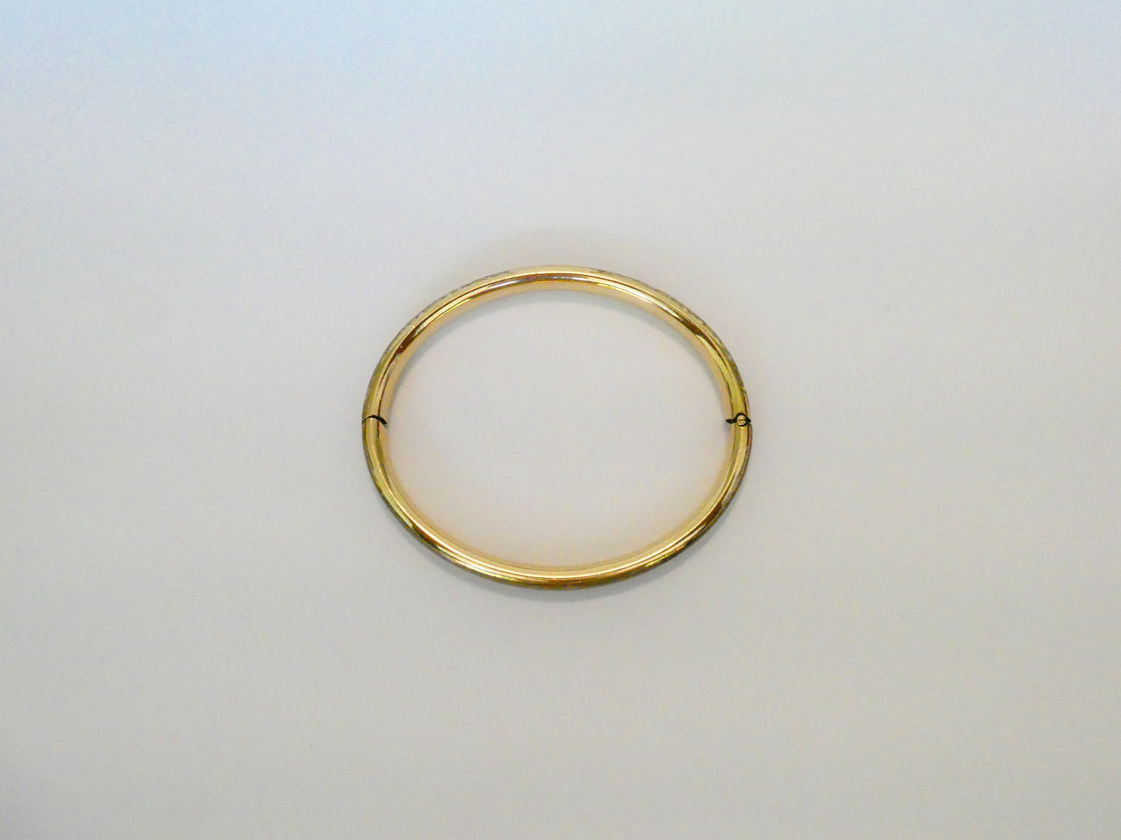 Vintage Gold-Filled Engraved Bangle