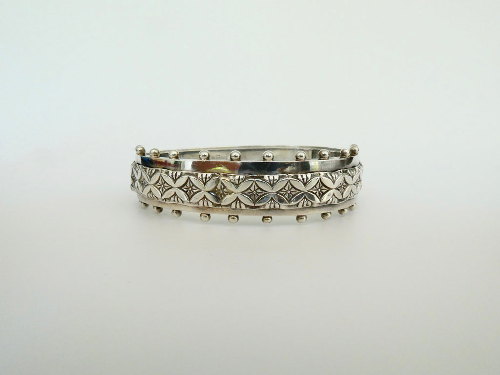 Vintage Victorian Silver Bangle