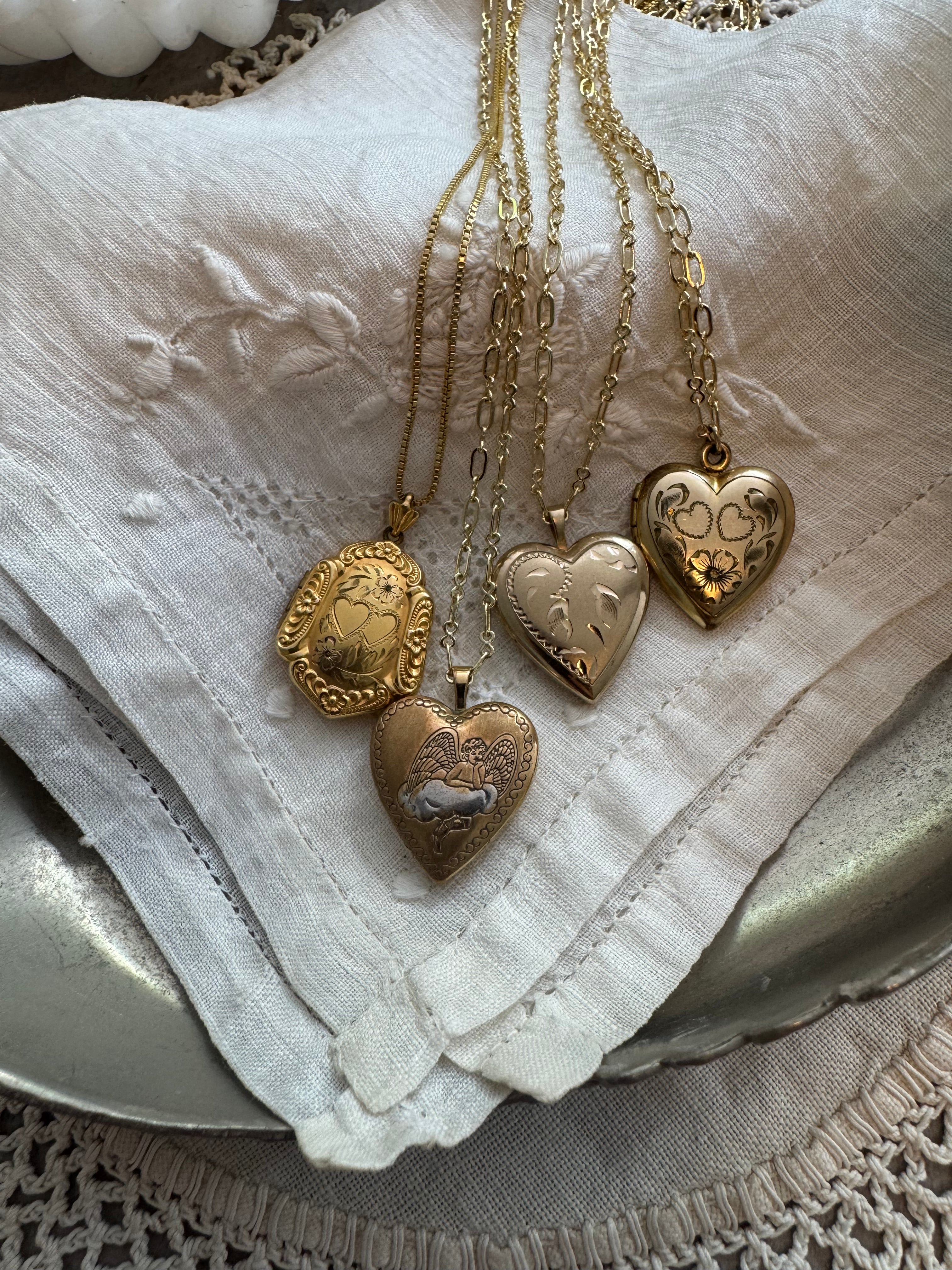 Vintage Gold-Filled Flower Locket