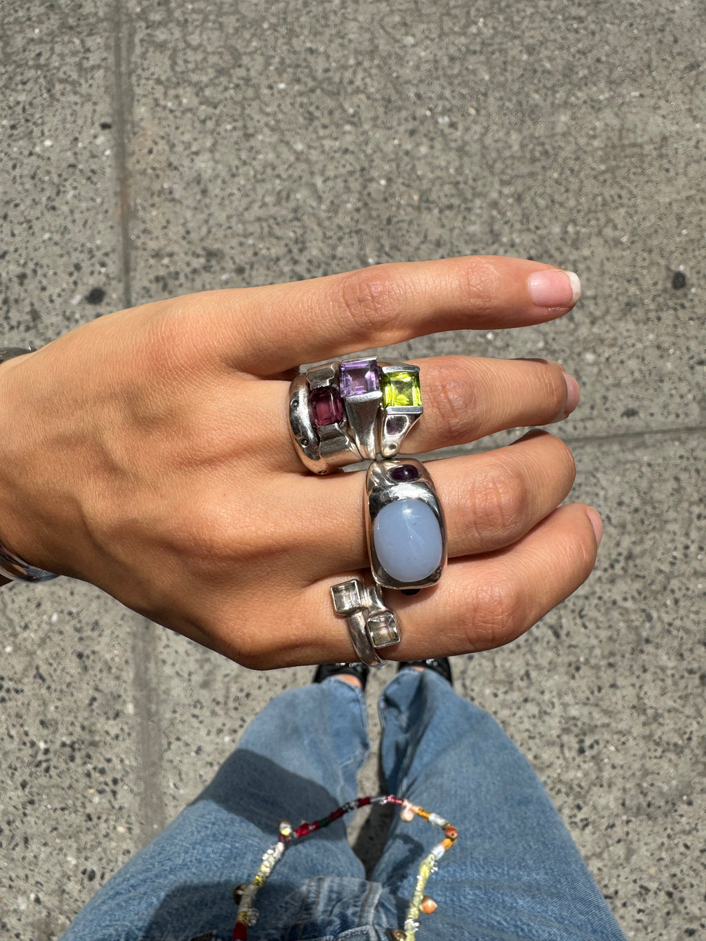 Vintage Silver Peridot Ring