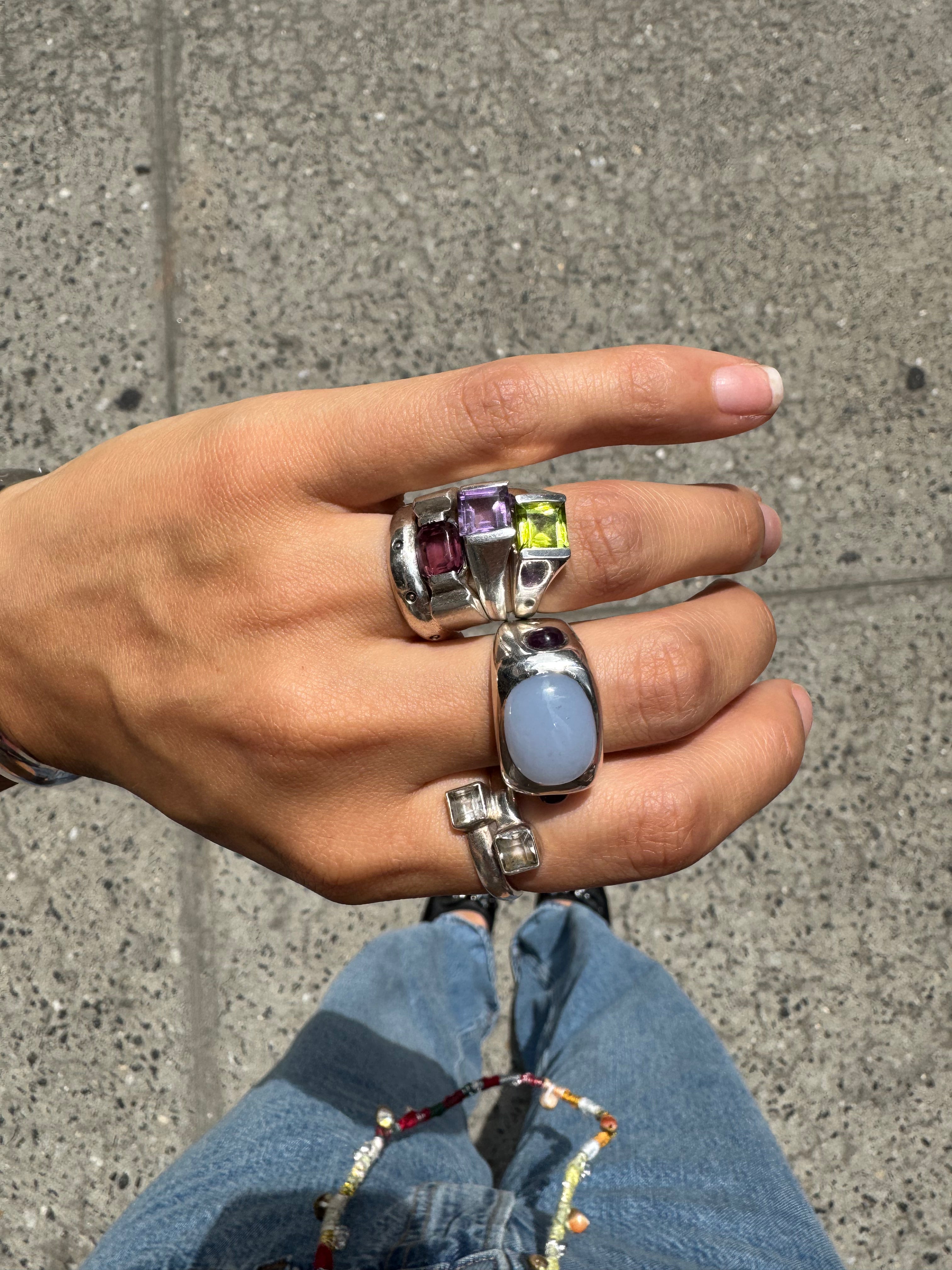 Vintage Silver Peridot Ring