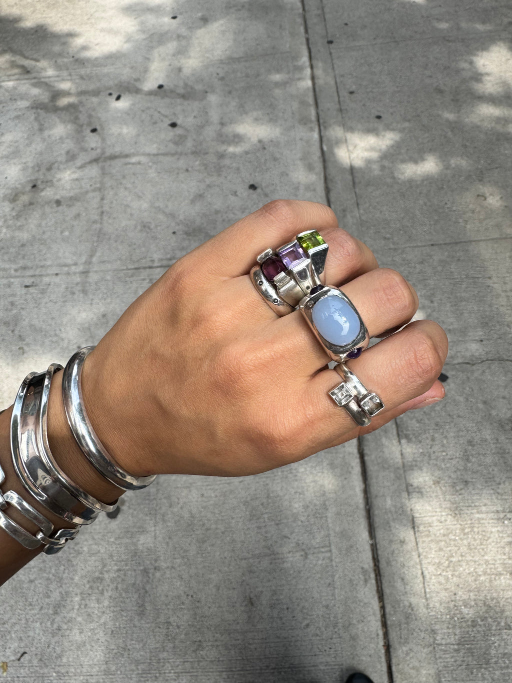 Vintage Silver Amethyst Ring