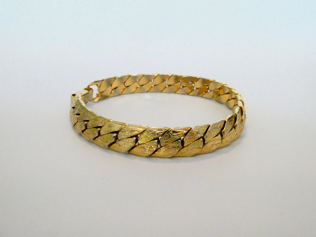 Vintage Gold-Filled Cuban Link Bracelet