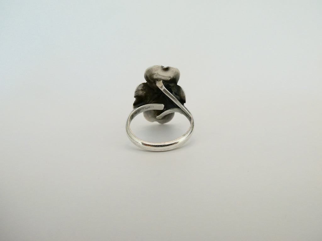 Vintage Silver Stuart Nye Dogwood Flower Ring