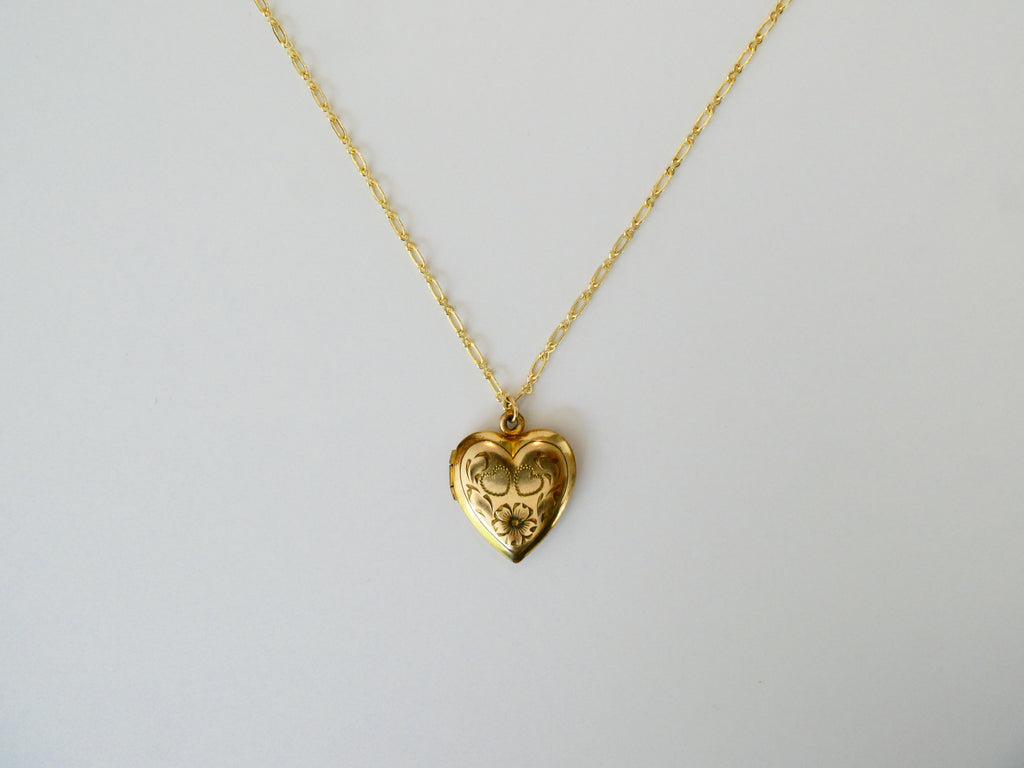 Vintage Gold-Filled Flower Locket