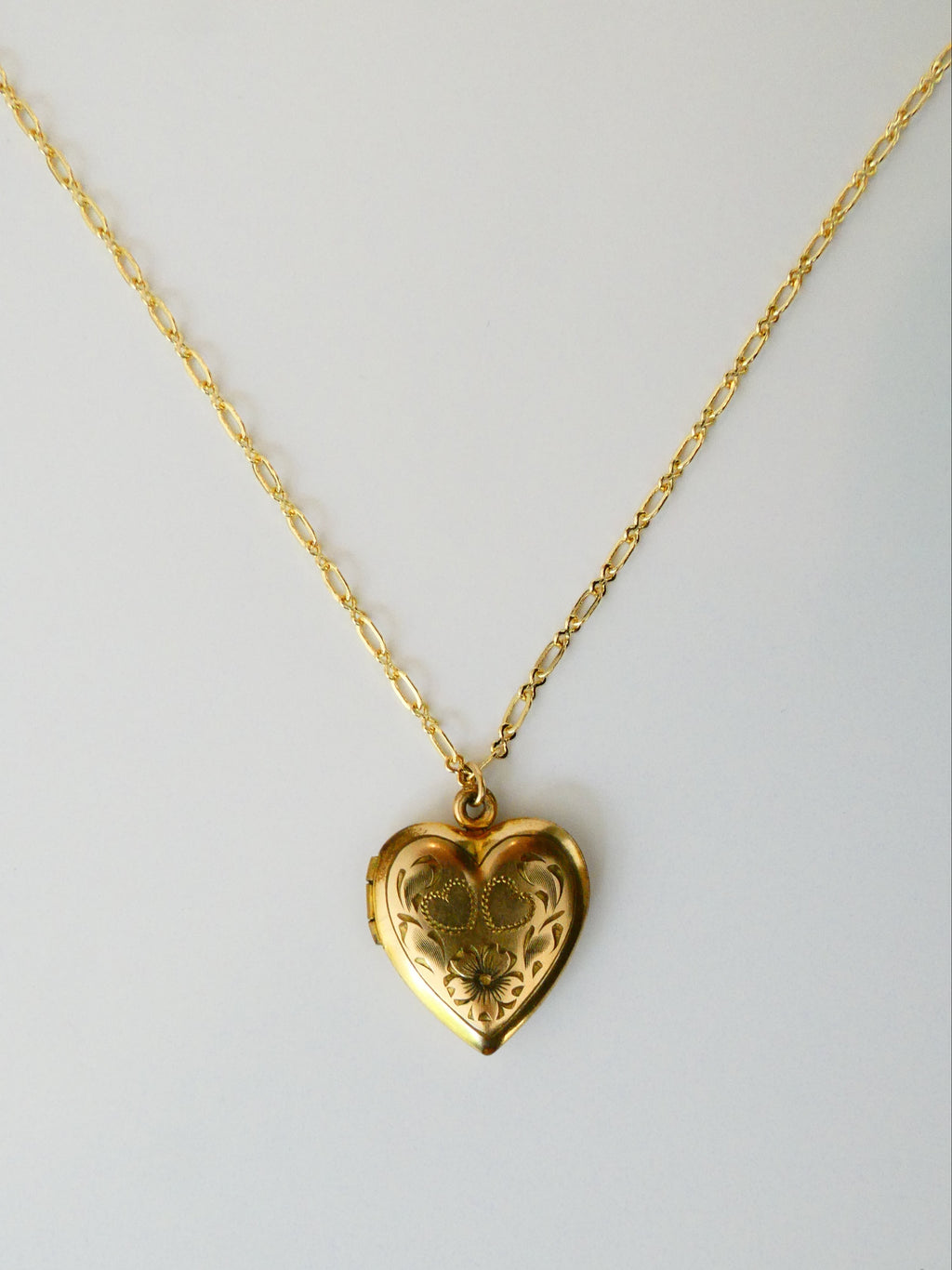 Vintage Gold-Filled Flower Locket