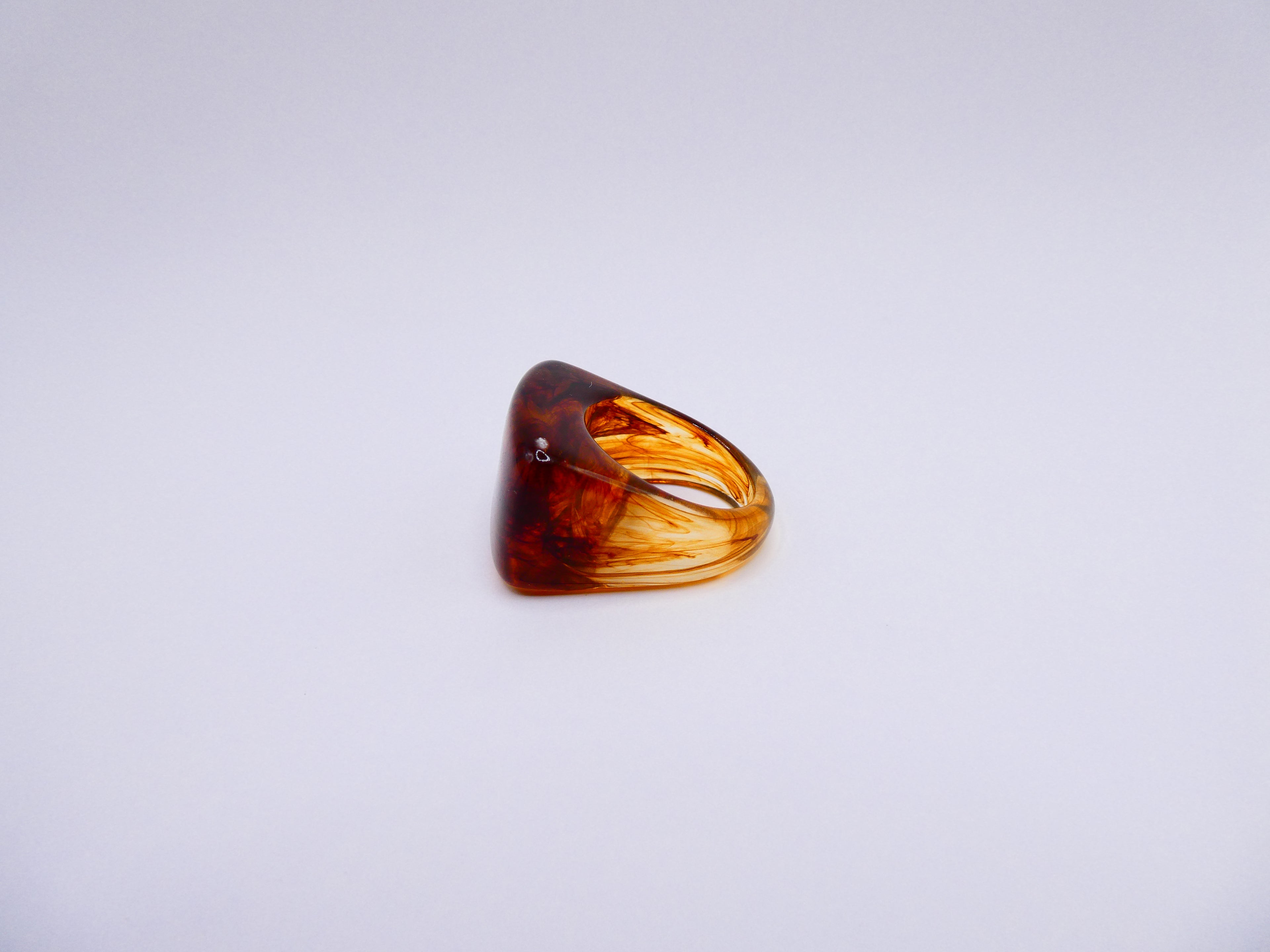 Vintage Lucite Tortoiseshell Ring