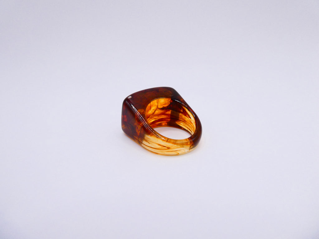 Vintage Lucite Tortoiseshell Ring