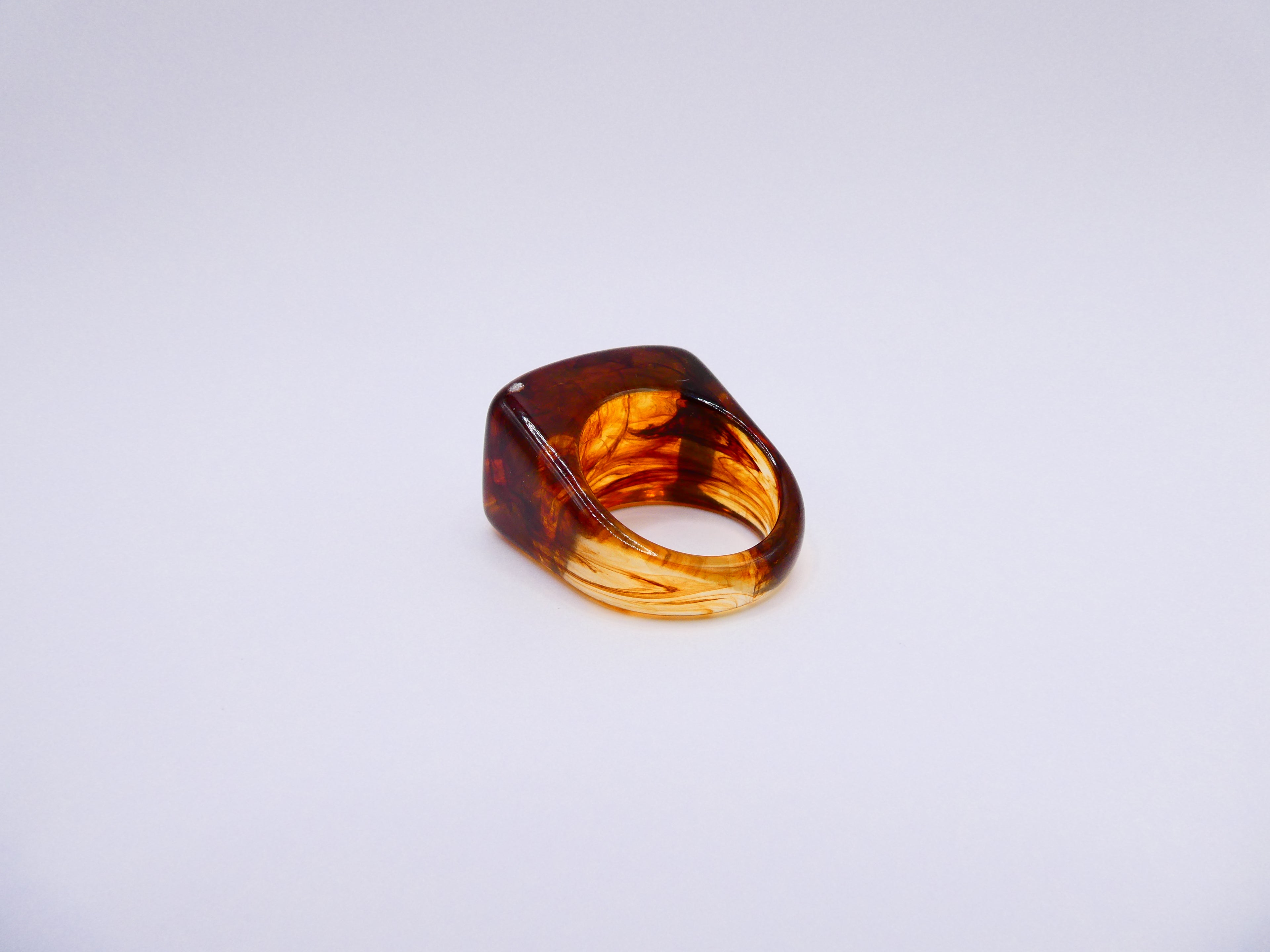 Vintage Lucite Tortoiseshell Ring