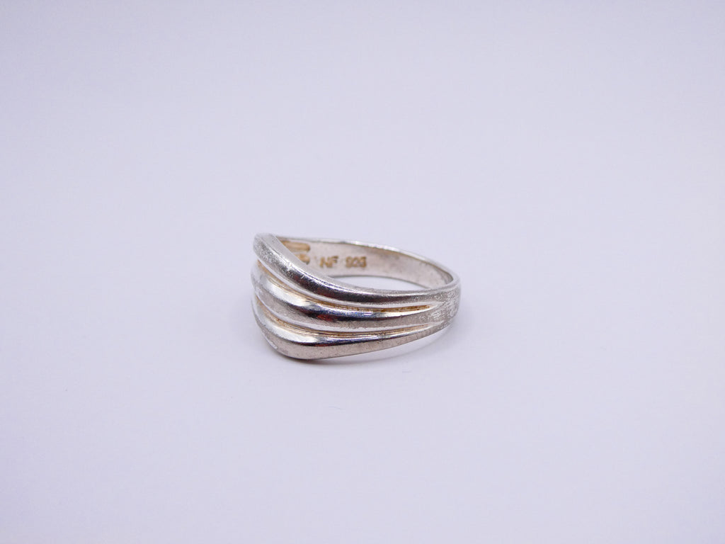 Vintage Silver Wave Ring