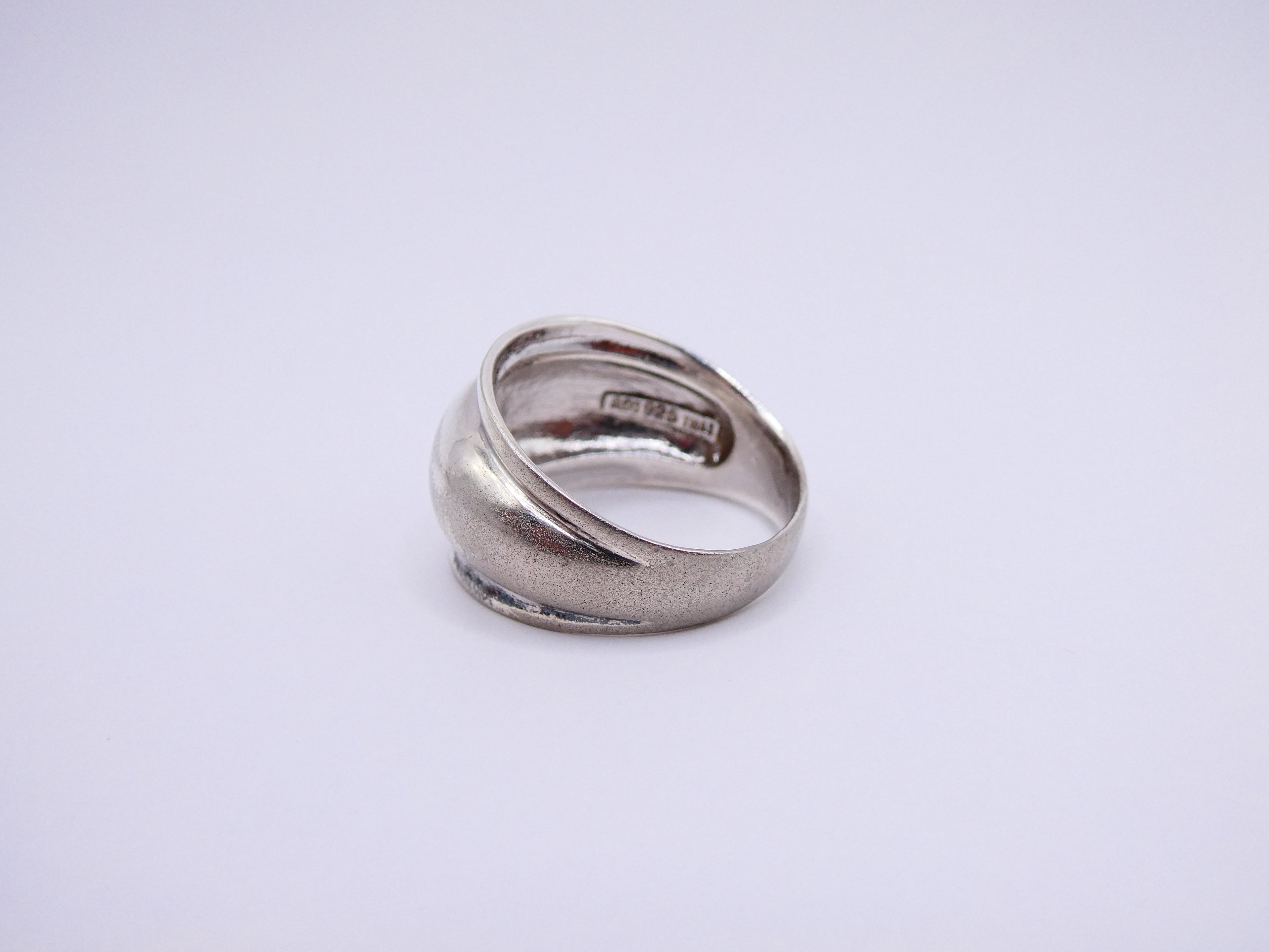 Vintage Silver Dome Ring