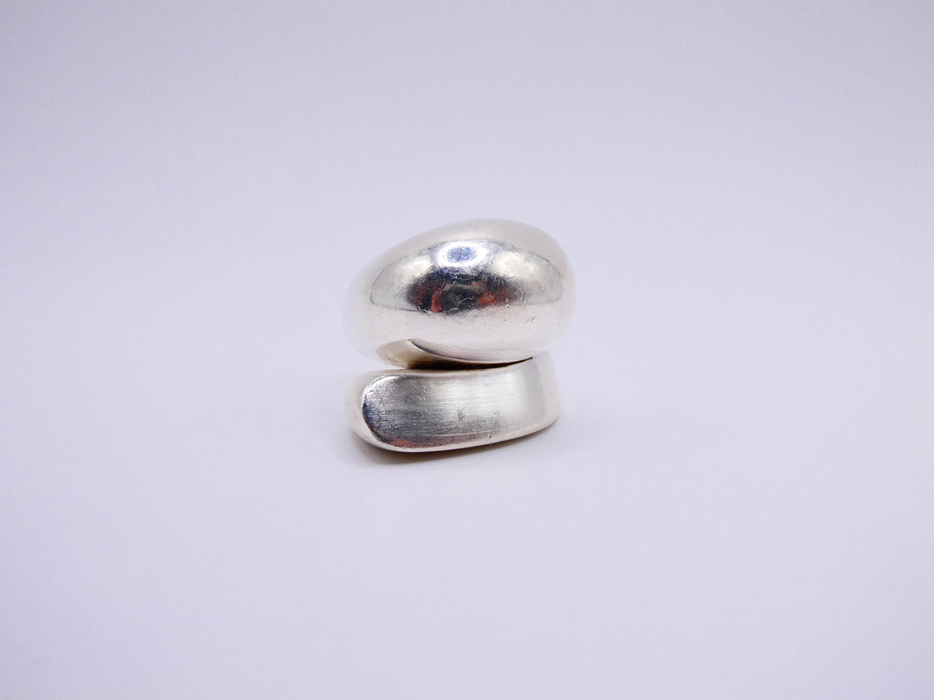 Vintage Silver Modernist Wrap Ring