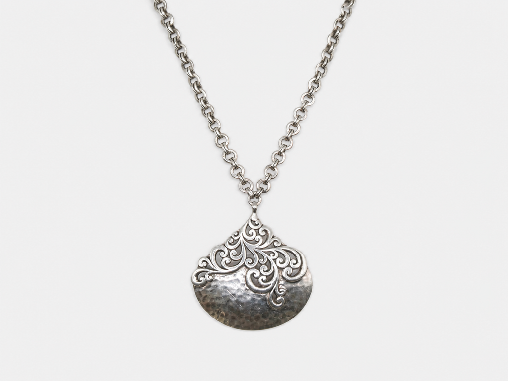 Vintage Silver Filigree Statement Pendant
