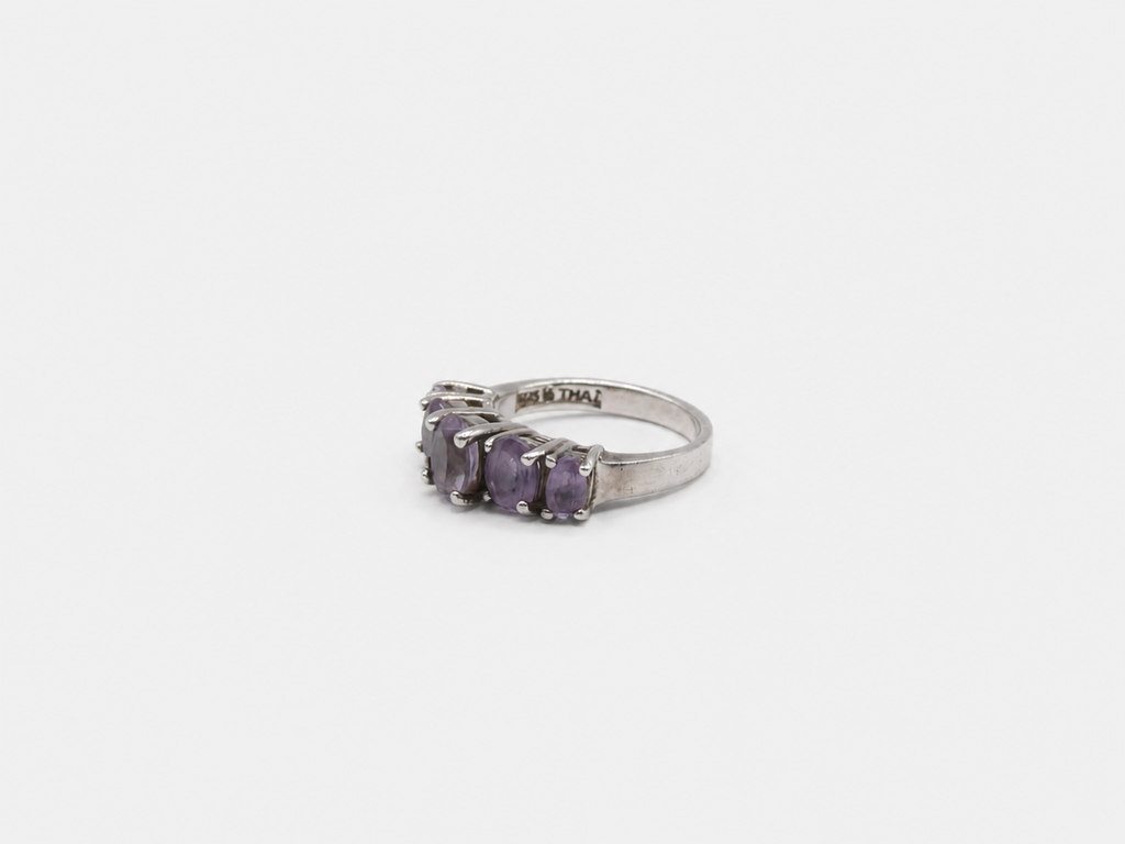 Vintage Silver Amethyst Ring