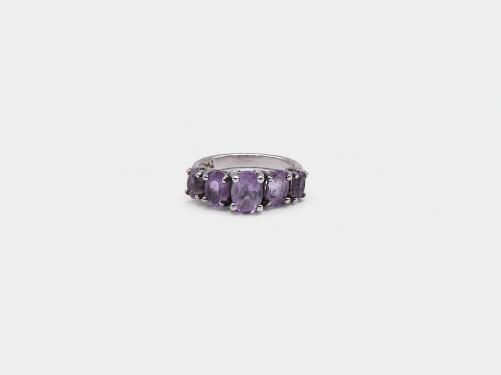 Vintage Silver Amethyst Ring