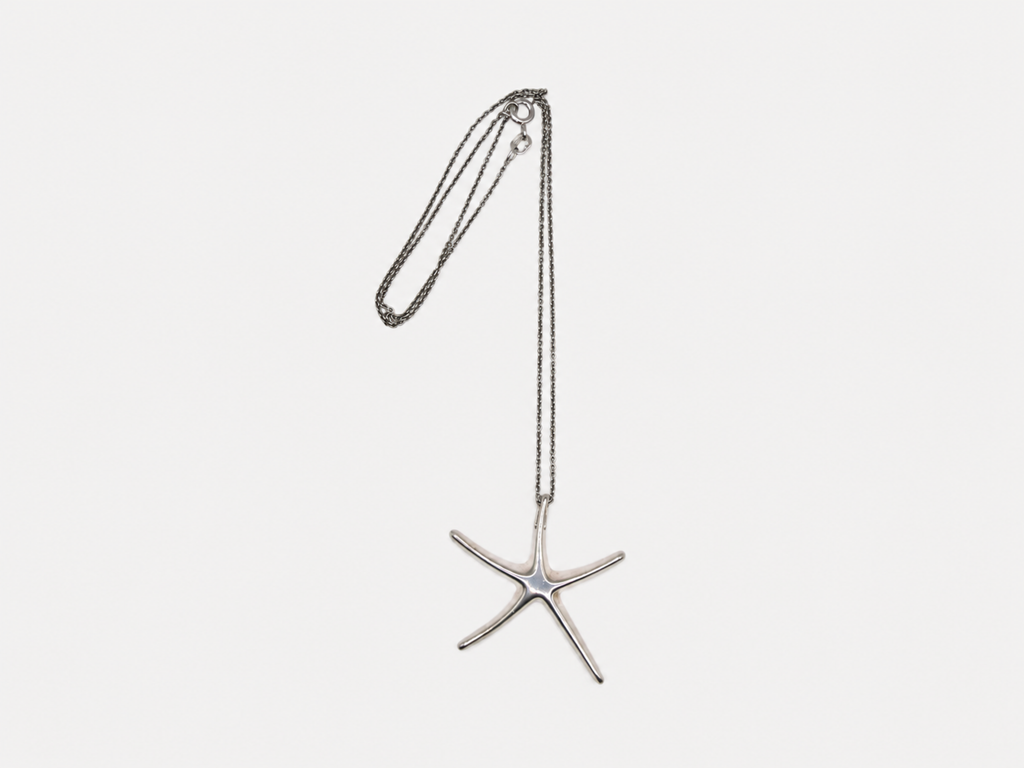 Vintage Silver Starfish Necklace