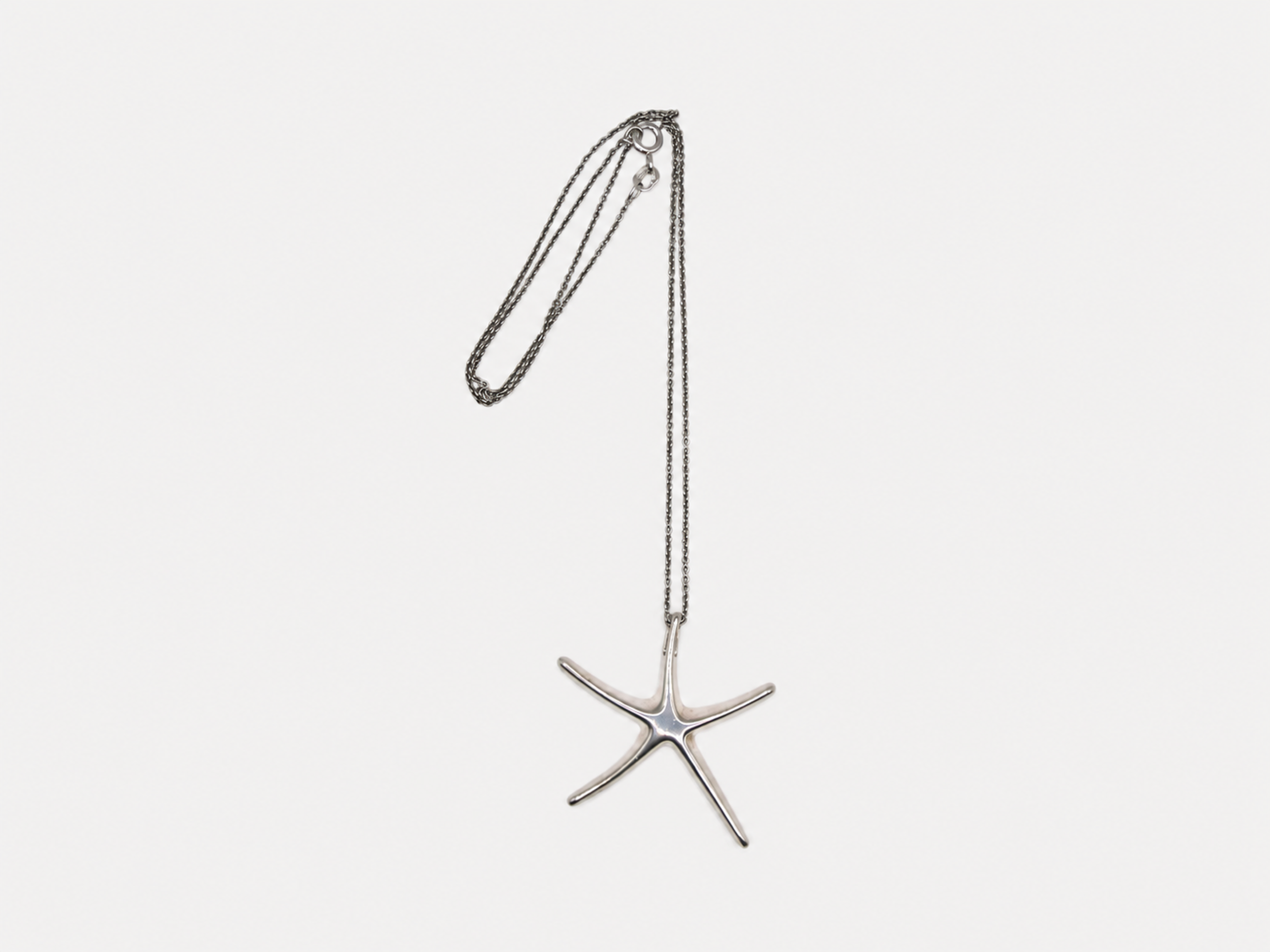 Vintage Silver Starfish Necklace