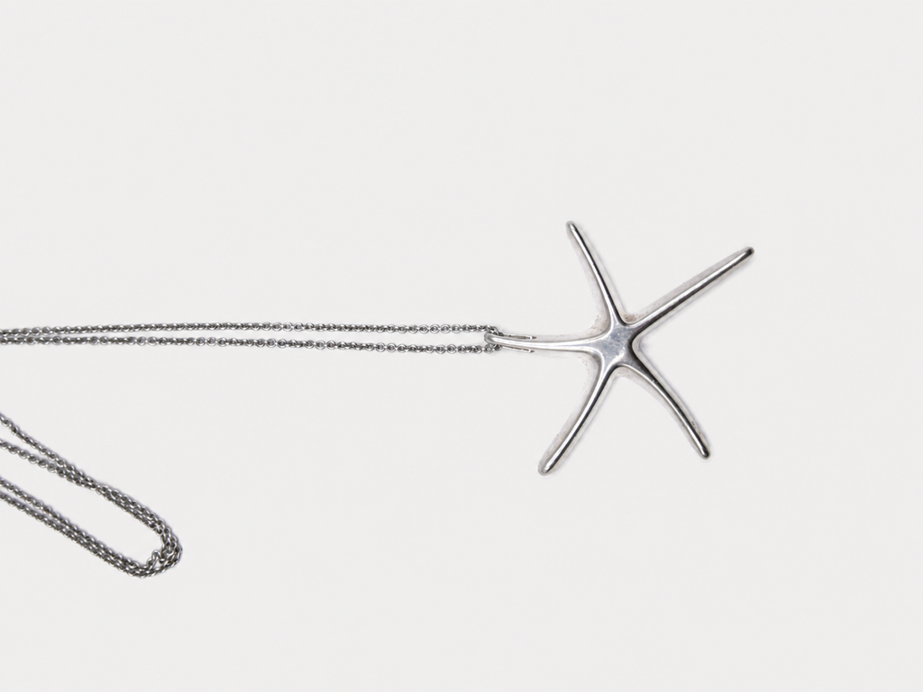 Vintage Silver Starfish Necklace