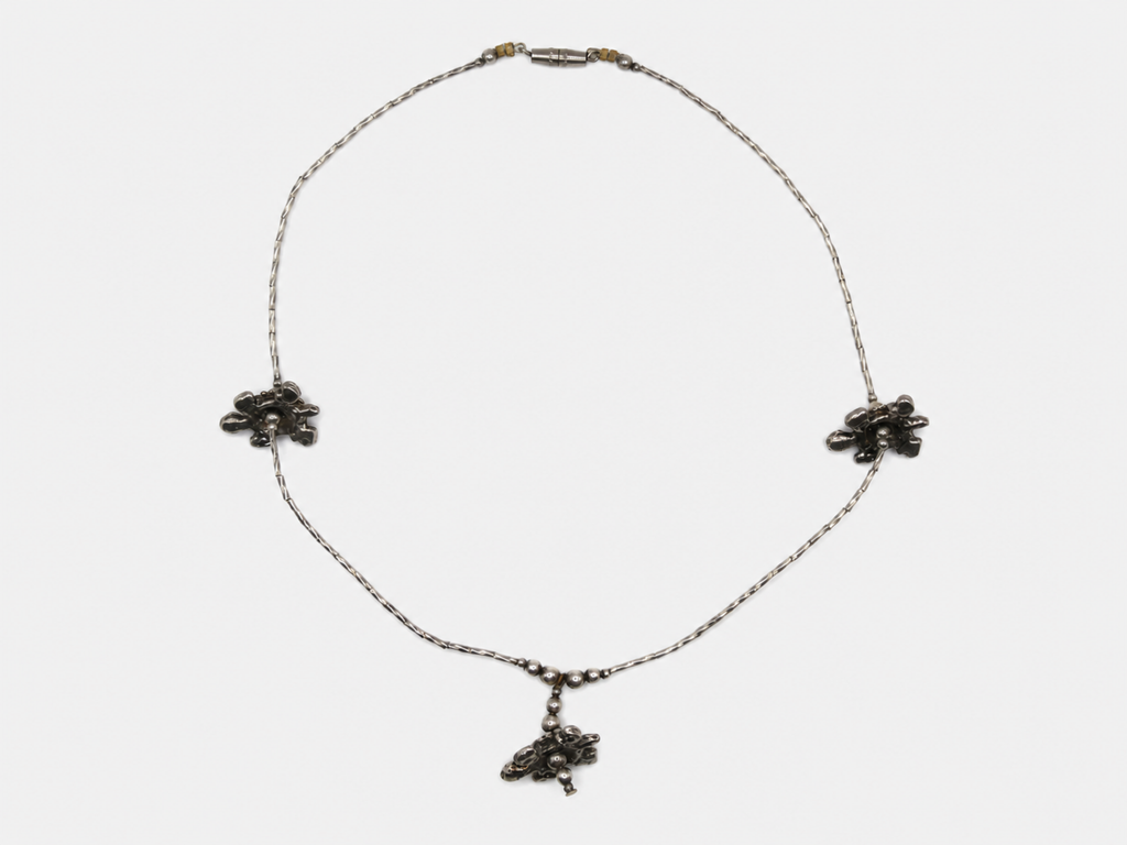 Vintage Silver Turtle Choker Necklace