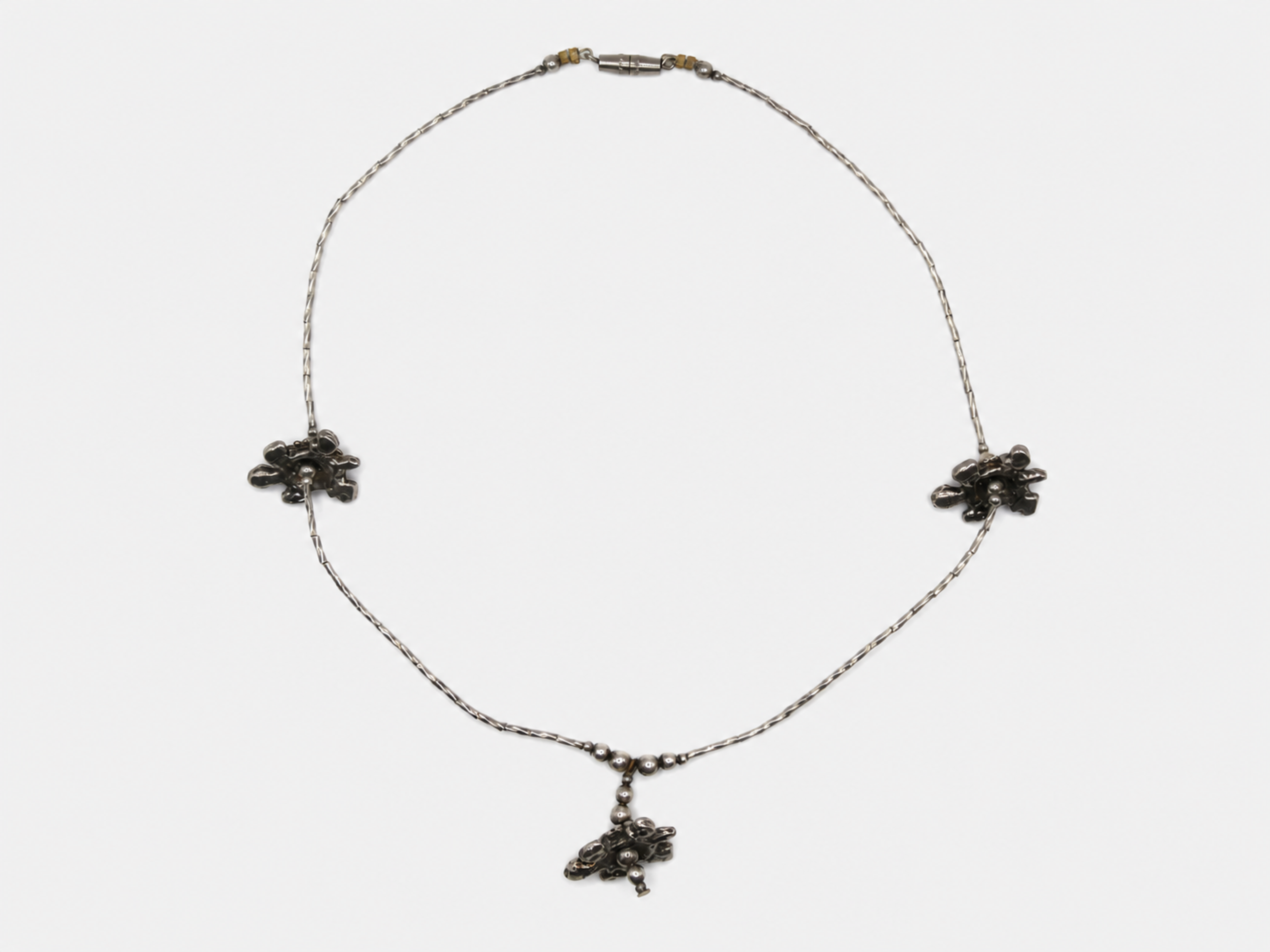 Vintage Silver Turtle Choker Necklace