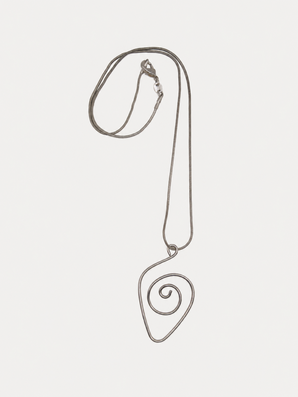 Vintage Silver Swirl Necklace