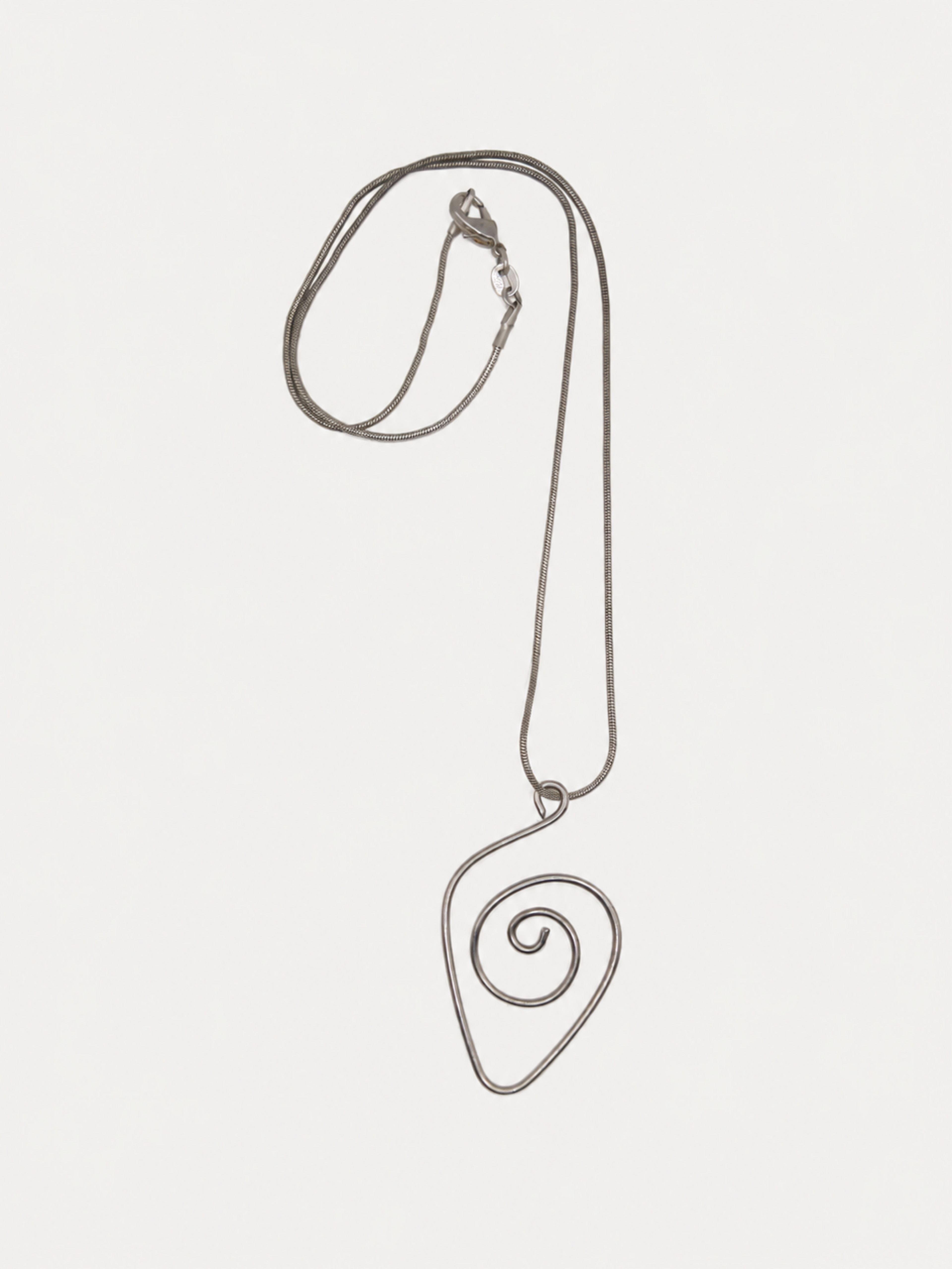 Vintage Silver Swirl Necklace