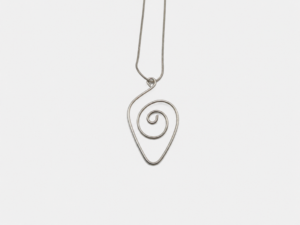 Vintage Silver Swirl Necklace