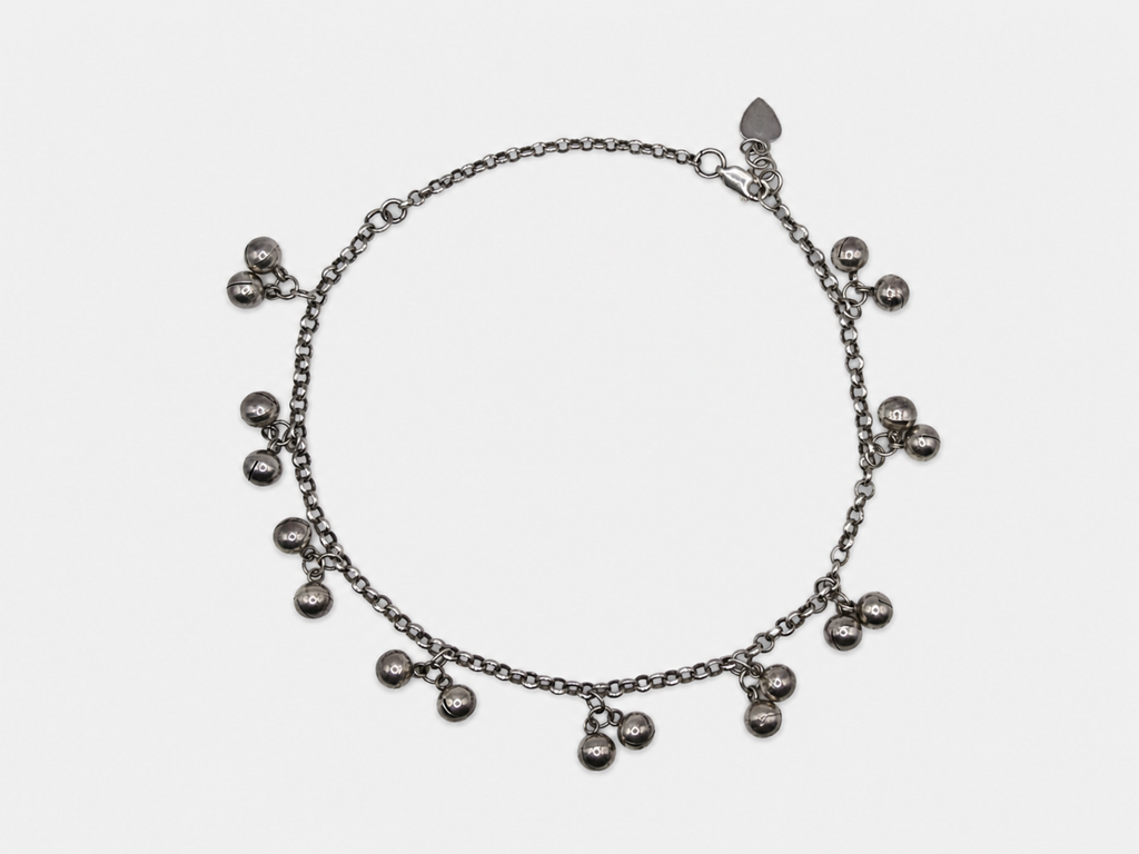 Vintage Silver Bell Anklet