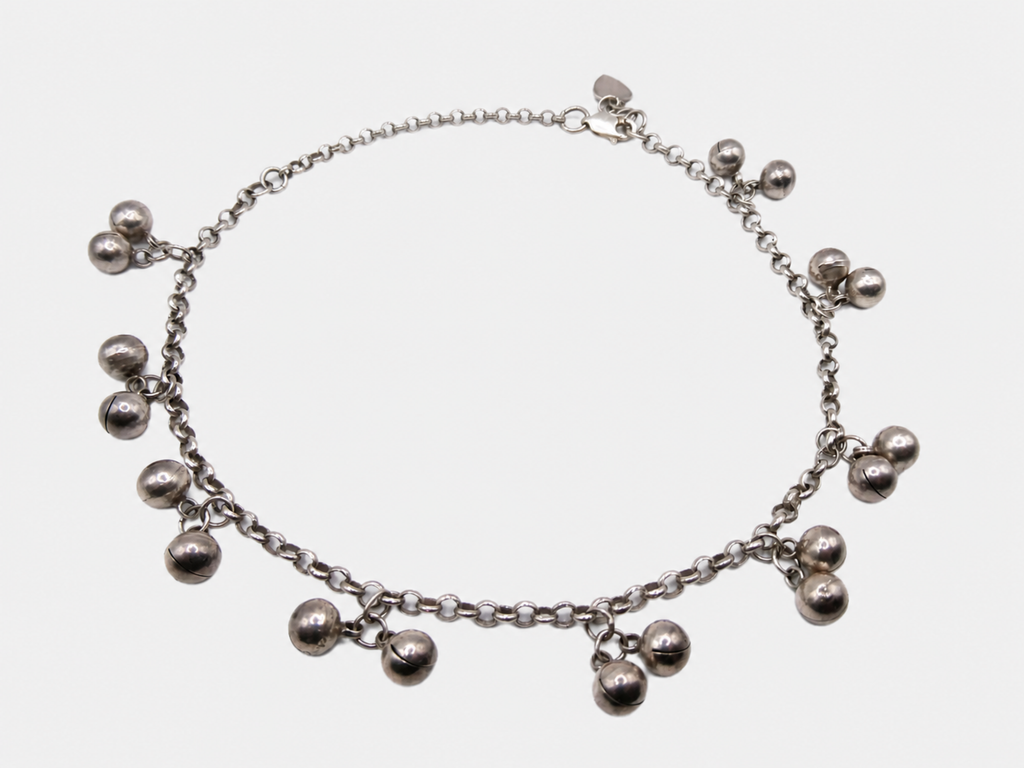 Vintage Silver Bell Anklet