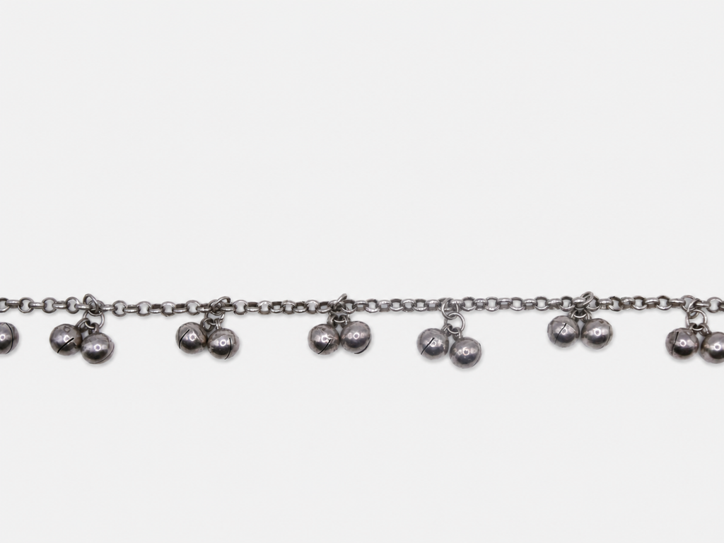 Vintage Silver Bell Anklet