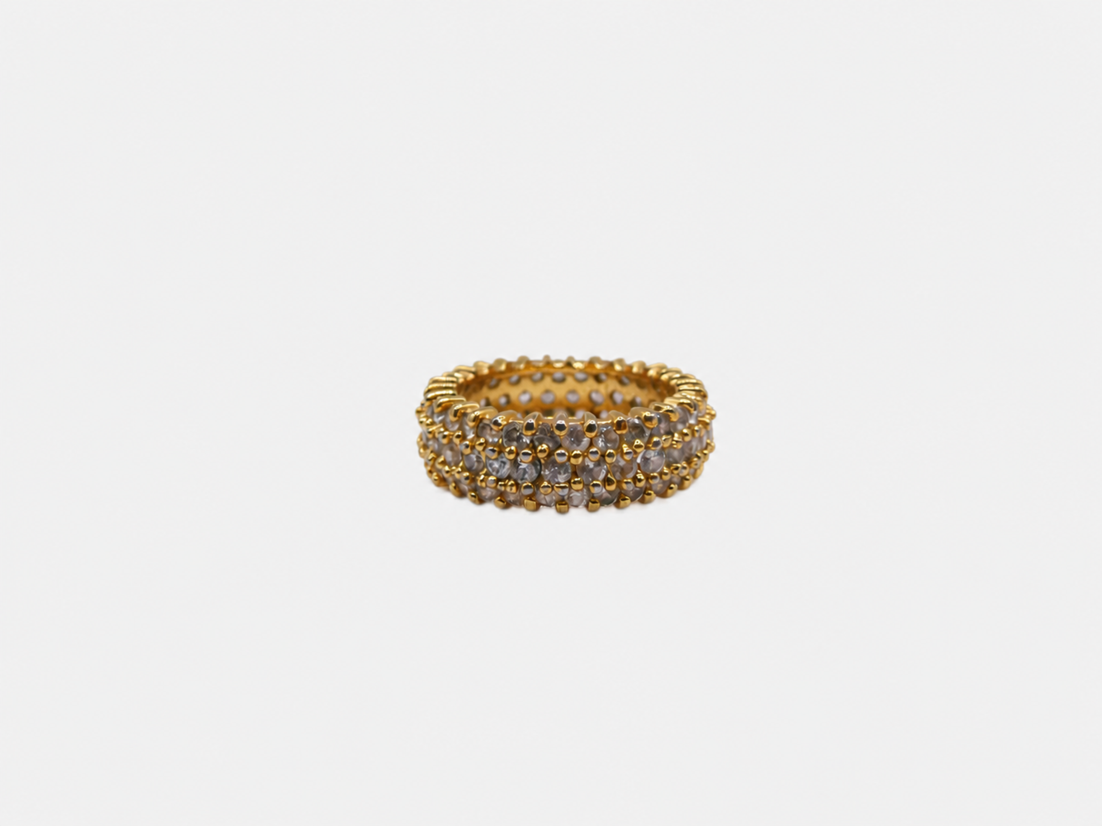 Vintage Gold CZ Band Ring