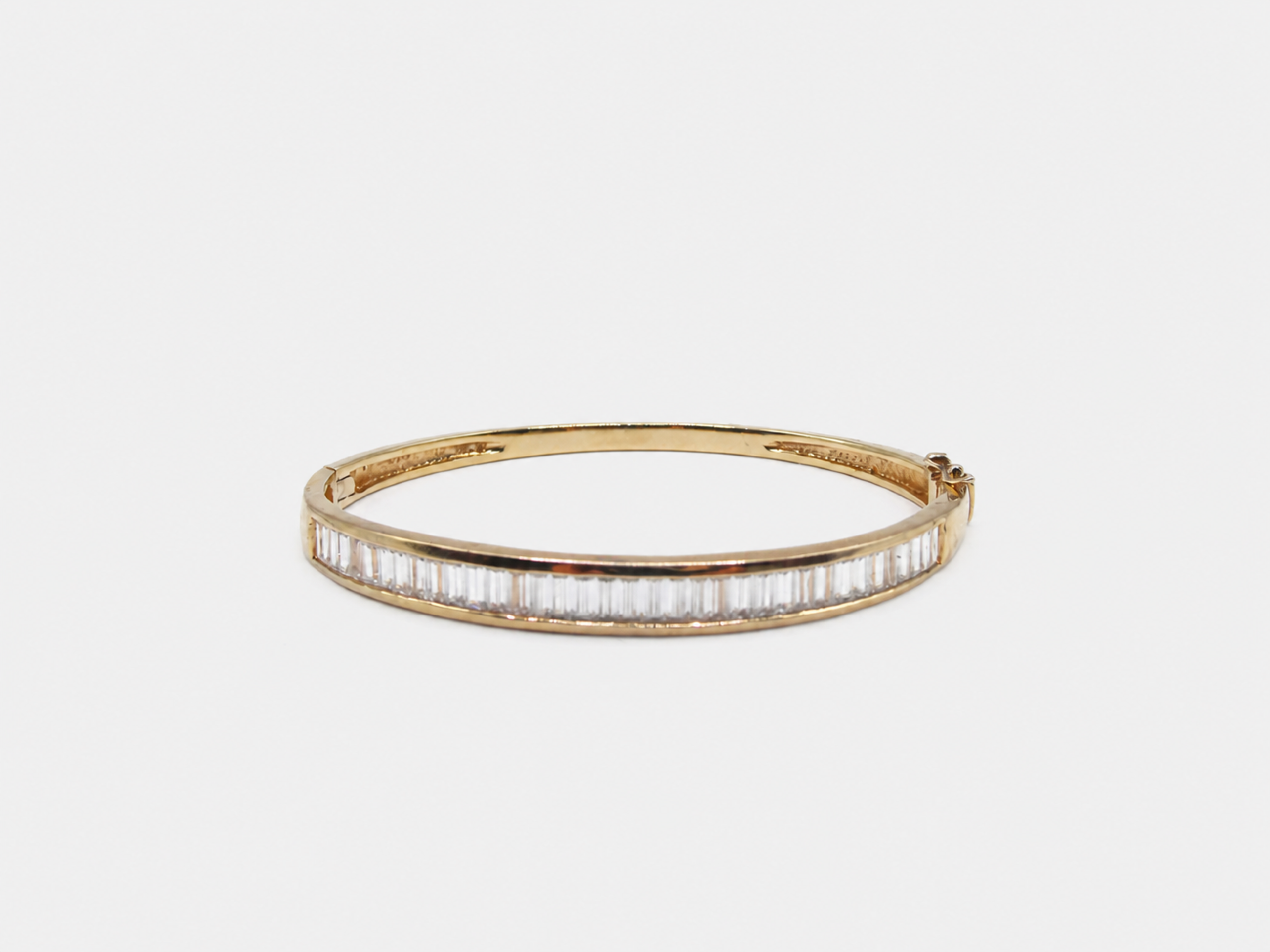 Vintage Gold Baguette Bangle
