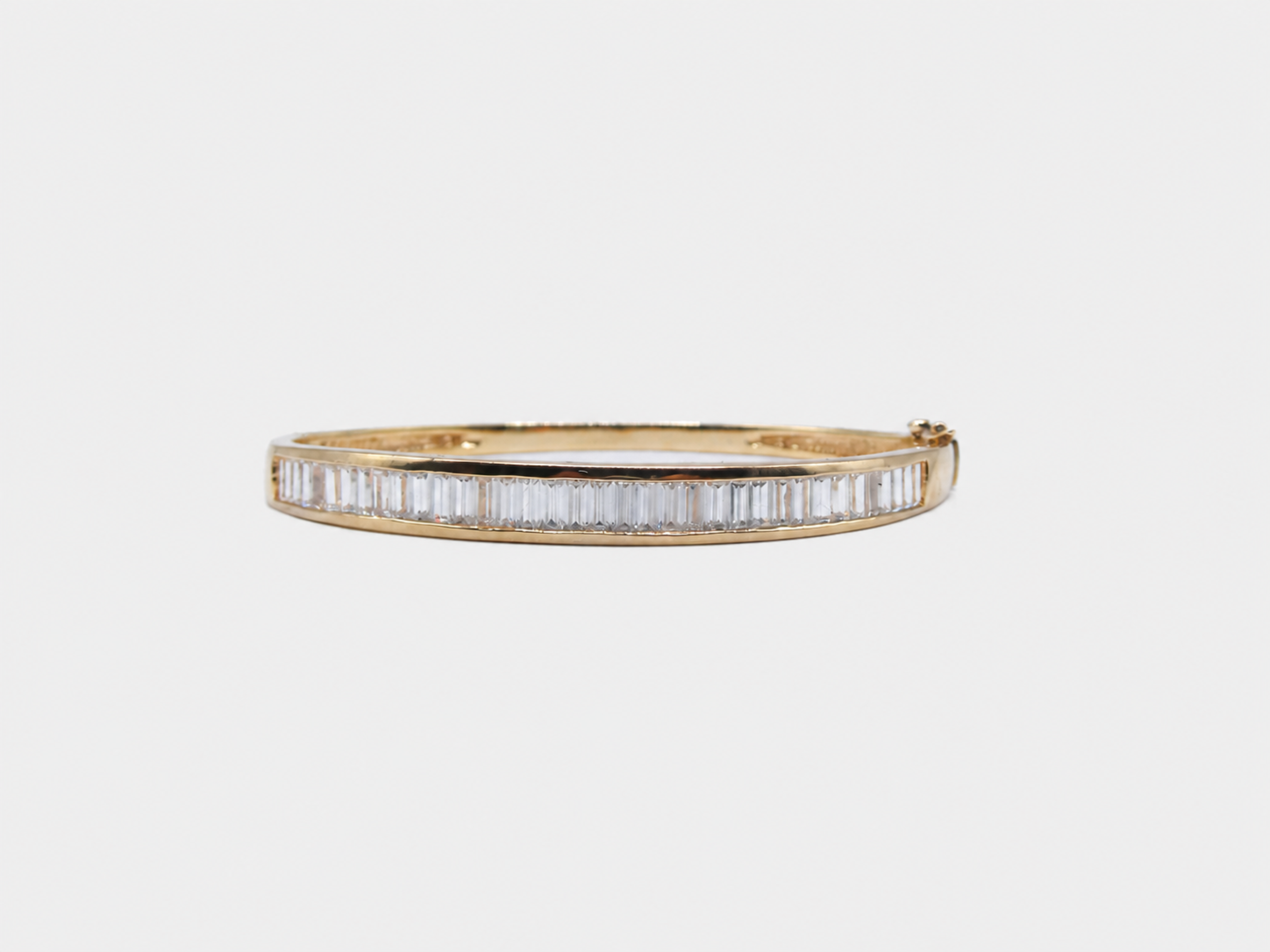 Vintage Gold Baguette Bangle