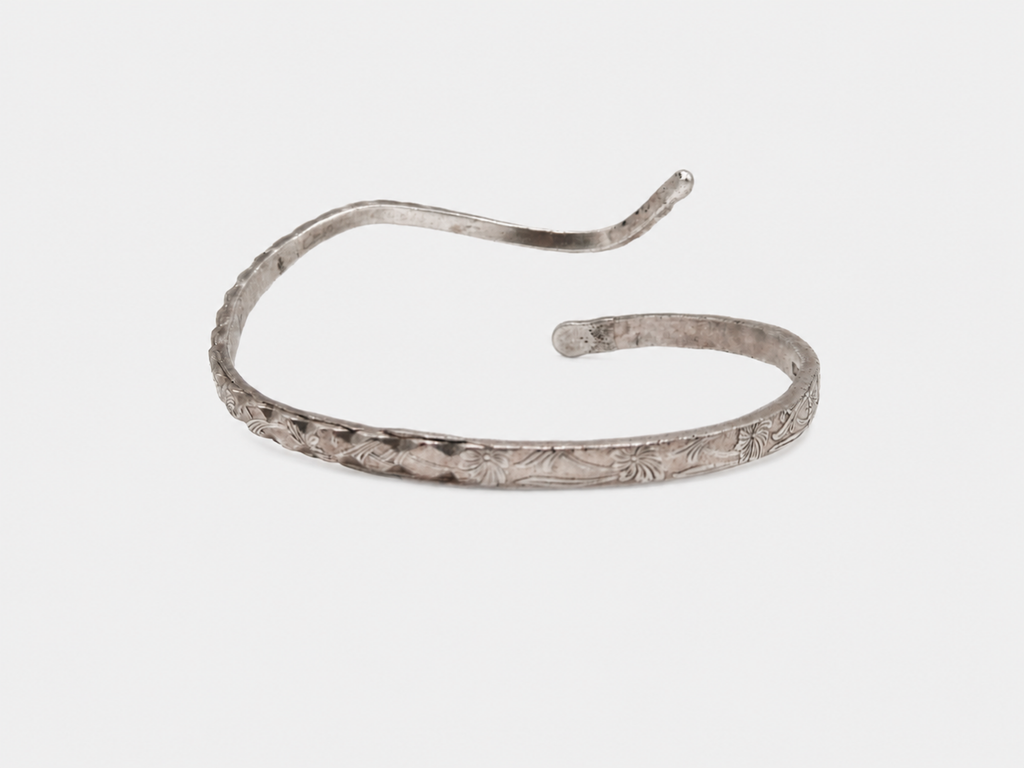 Vintage Silver Snake Bypass Upper Arm Cuff