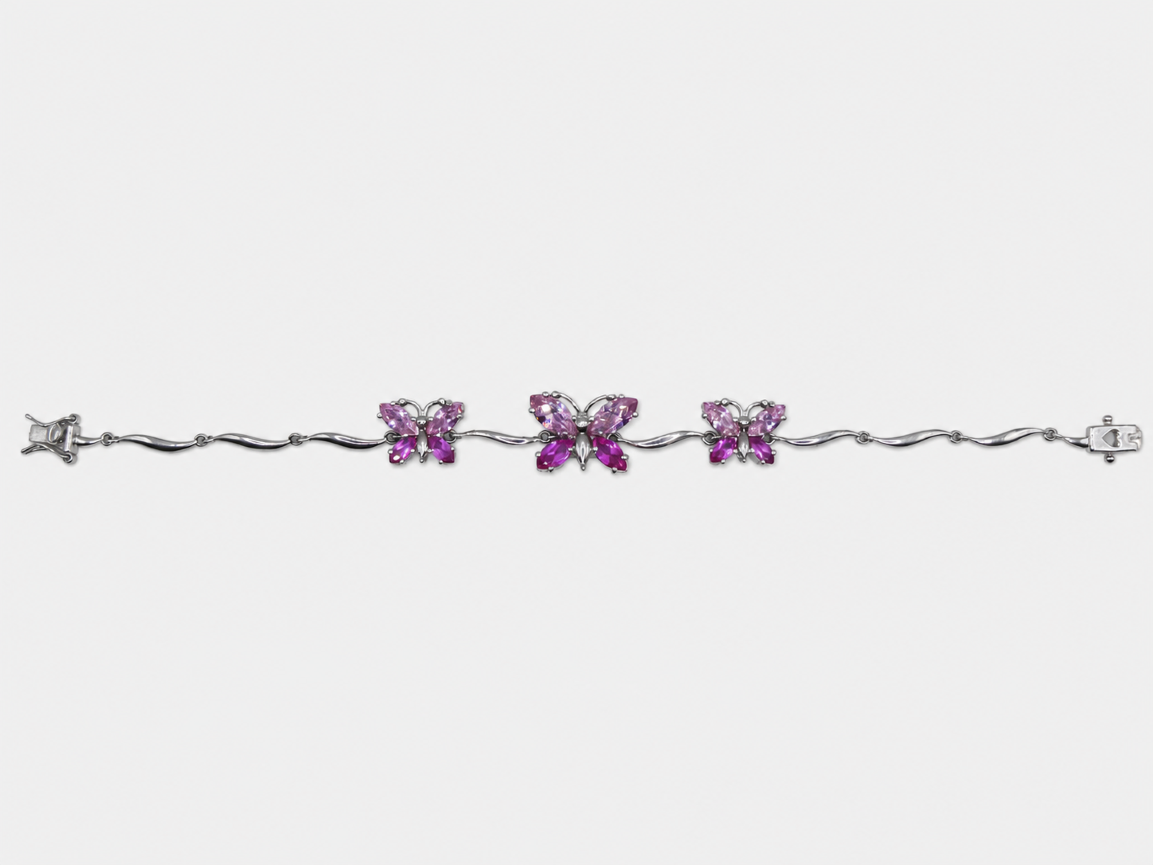 Vintage Silver Butterfly Bracelet