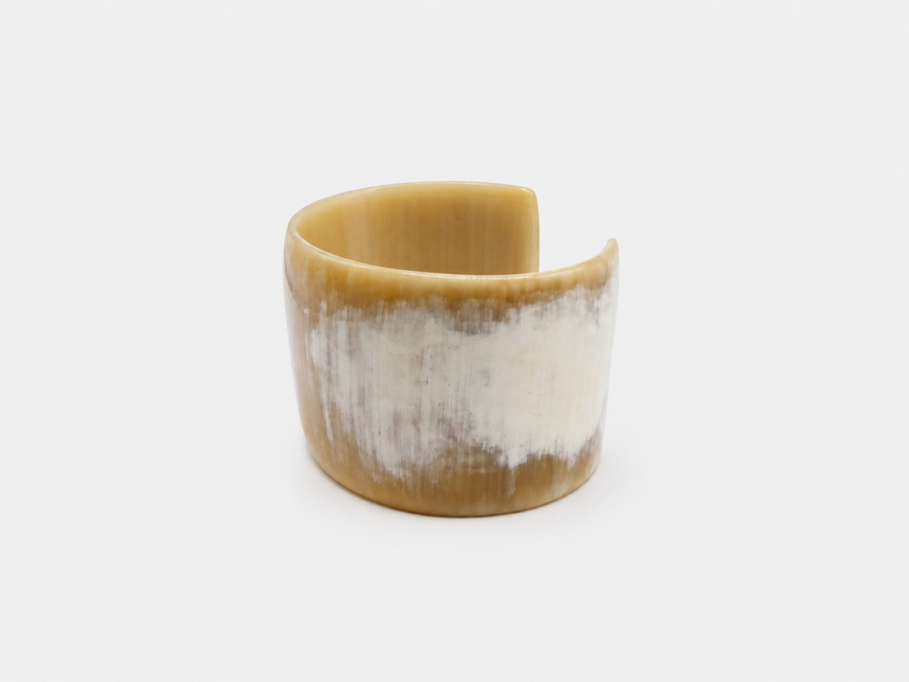 Vintage Natural Cow Horn Cuff