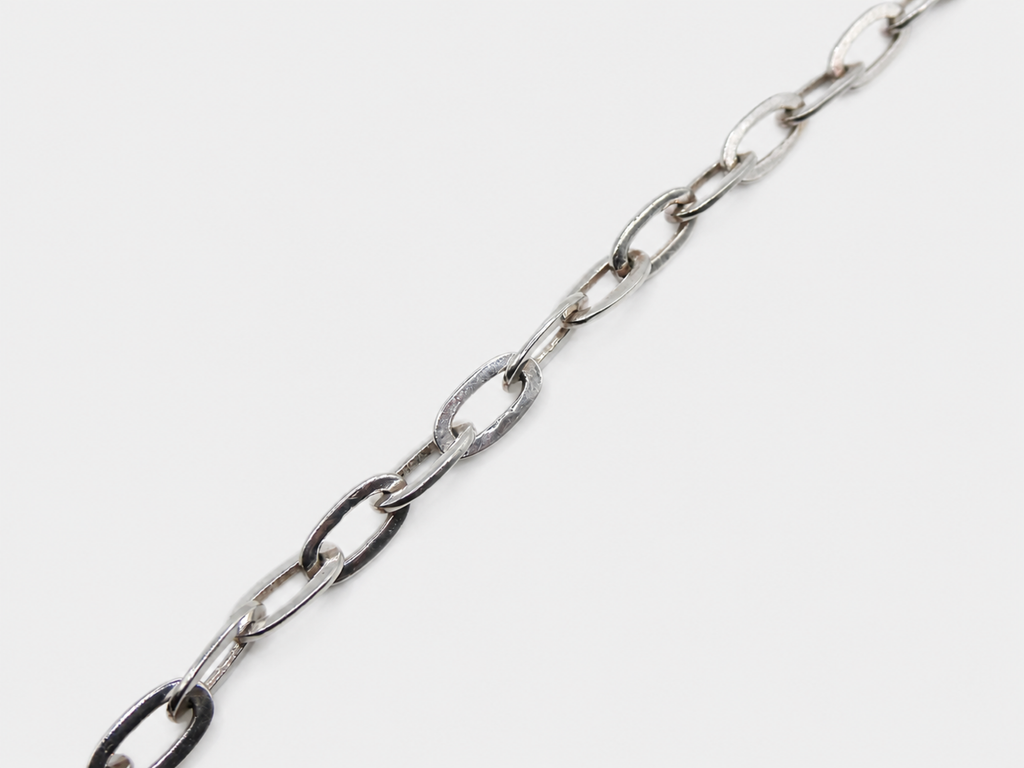 Vintage Silver Oval Link Bracelet