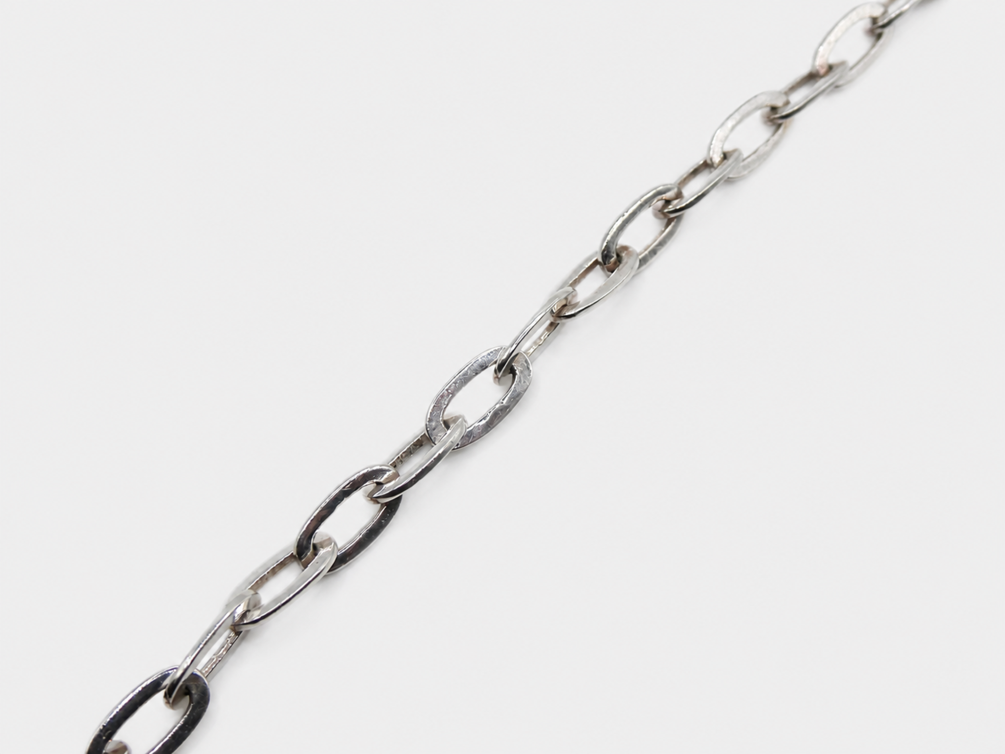 Vintage Silver Oval Link Bracelet