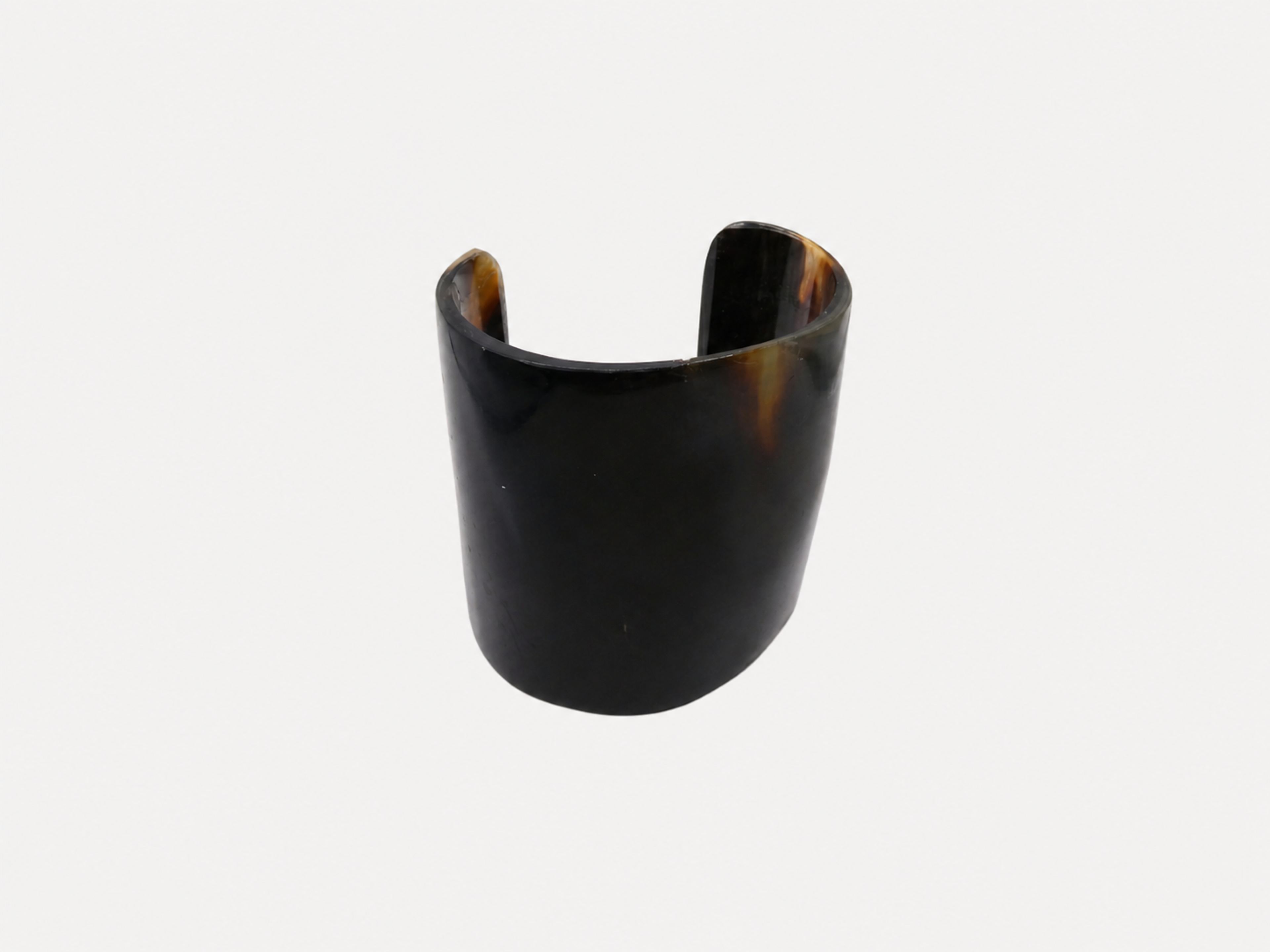 Vintage 3" Wide Natural Horn Cuff Bracelet