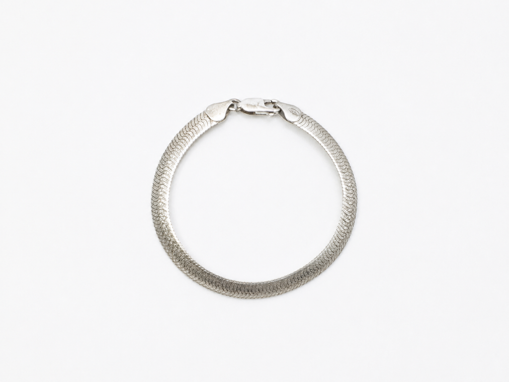 Vintage Silver Omega Link Bracelet
