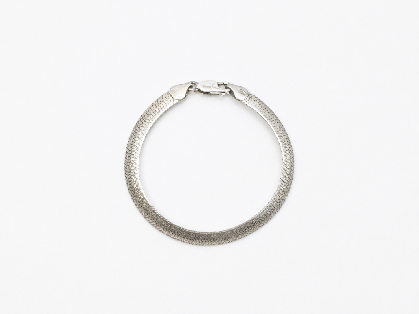 Vintage Silver Omega Link Bracelet