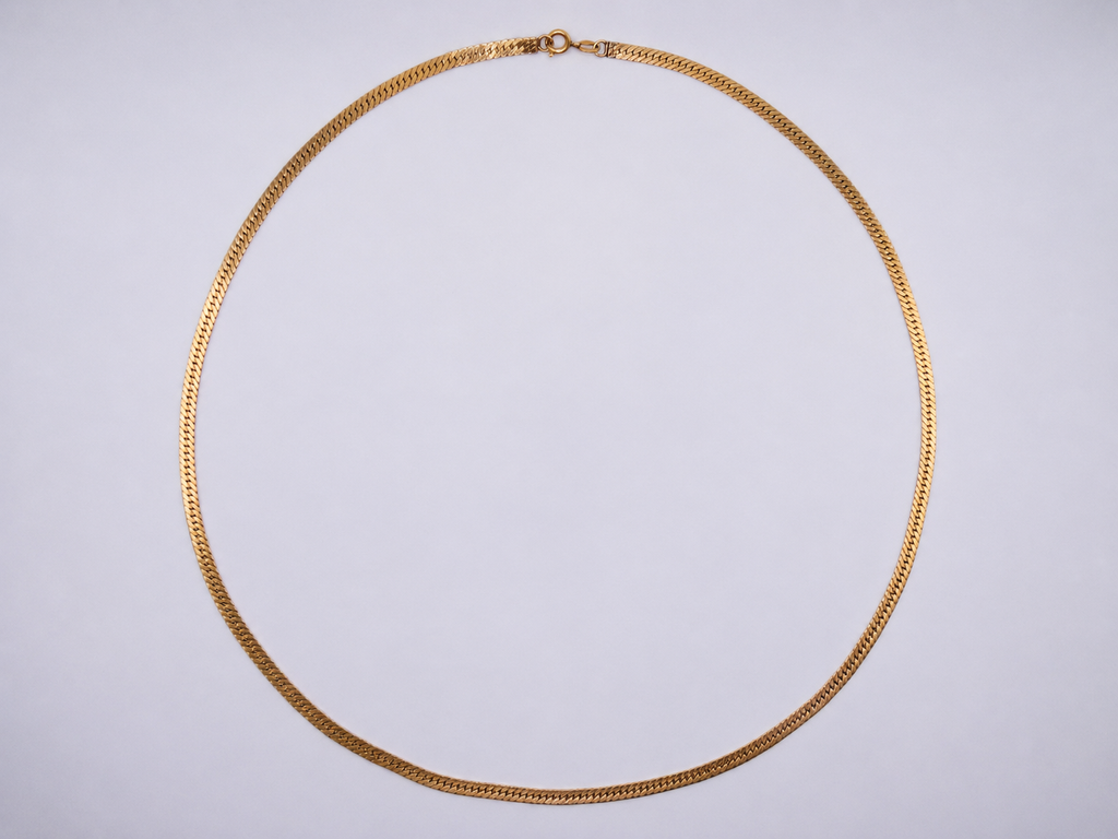 Vintage 14k Gold Filled Herringbone Chain
