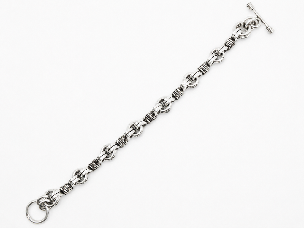 Vintage Solid Silver Link Bracelet